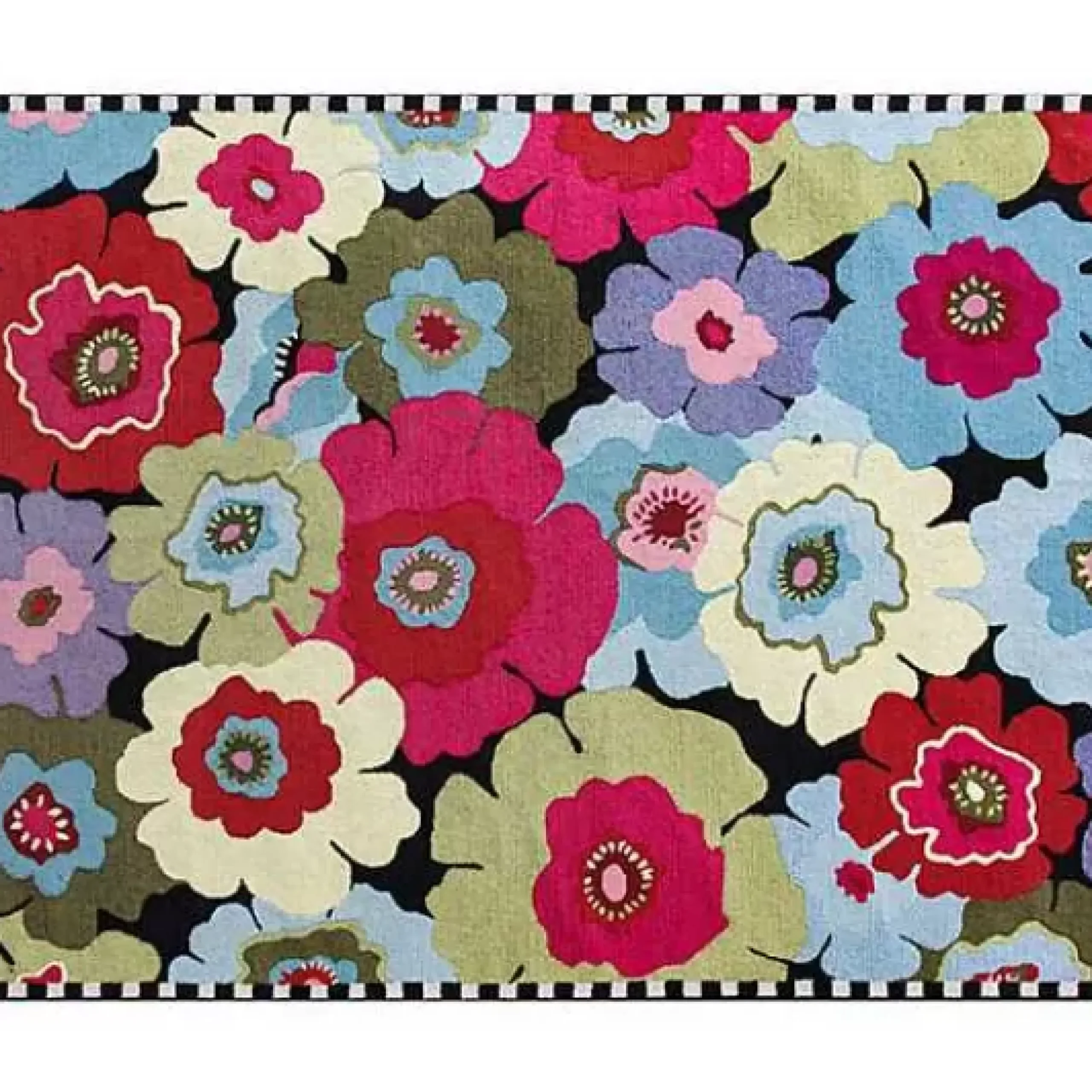 MacKenzie-Childs Always Flowers Indoor/Outdoor Rug - 8' x 10'< Spring|Outdoor