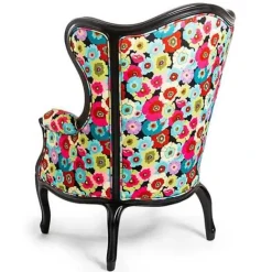 MacKenzie-Childs Always Flowers Outdoor Wing Chair< Outdoor