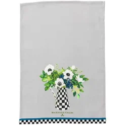 MacKenzie-Childs Anemone Pitcher Dish Towel< Spring|Kitchen & Table Linens