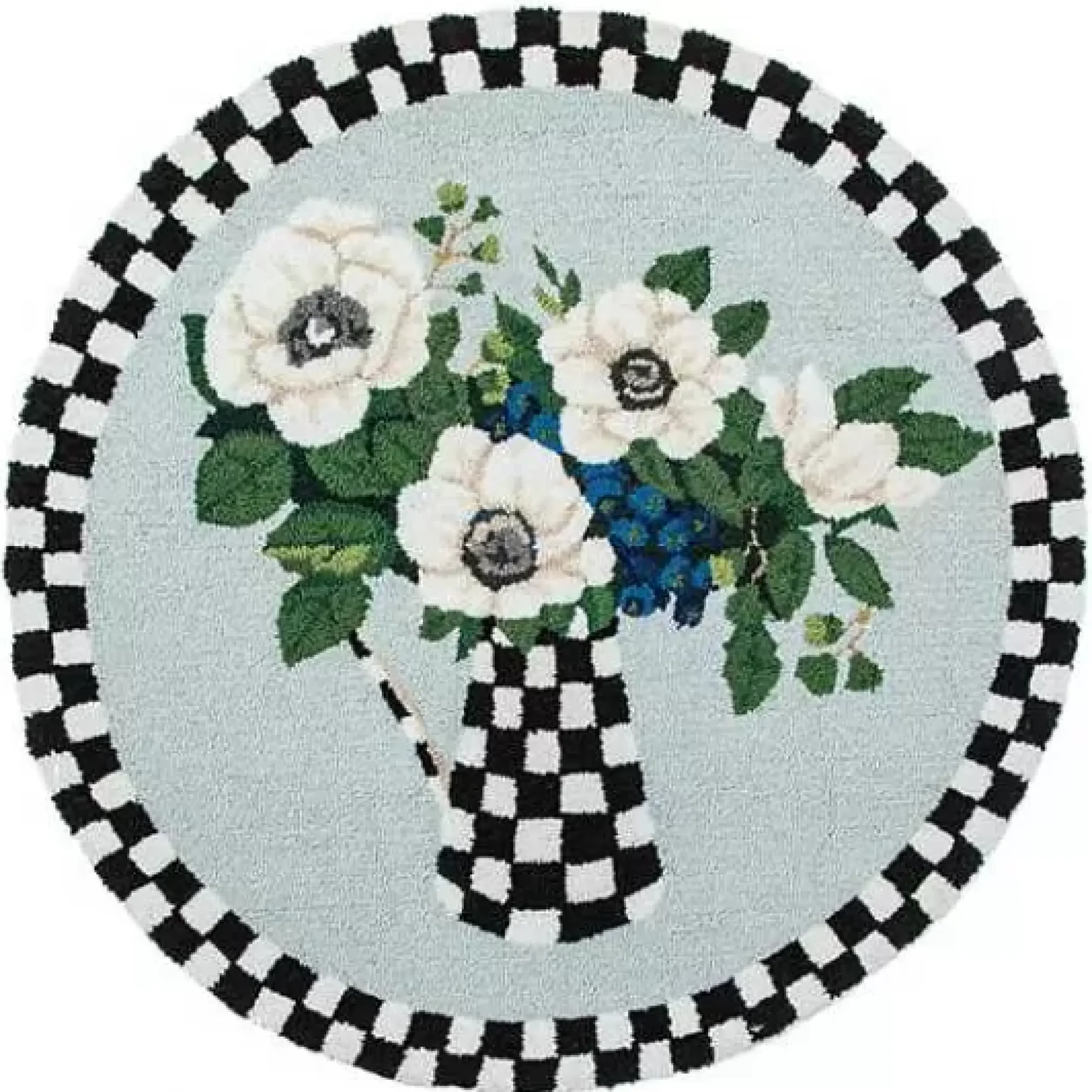 MacKenzie-Childs Anemones Pitcher 3' Round Rug< Spring|Rugs