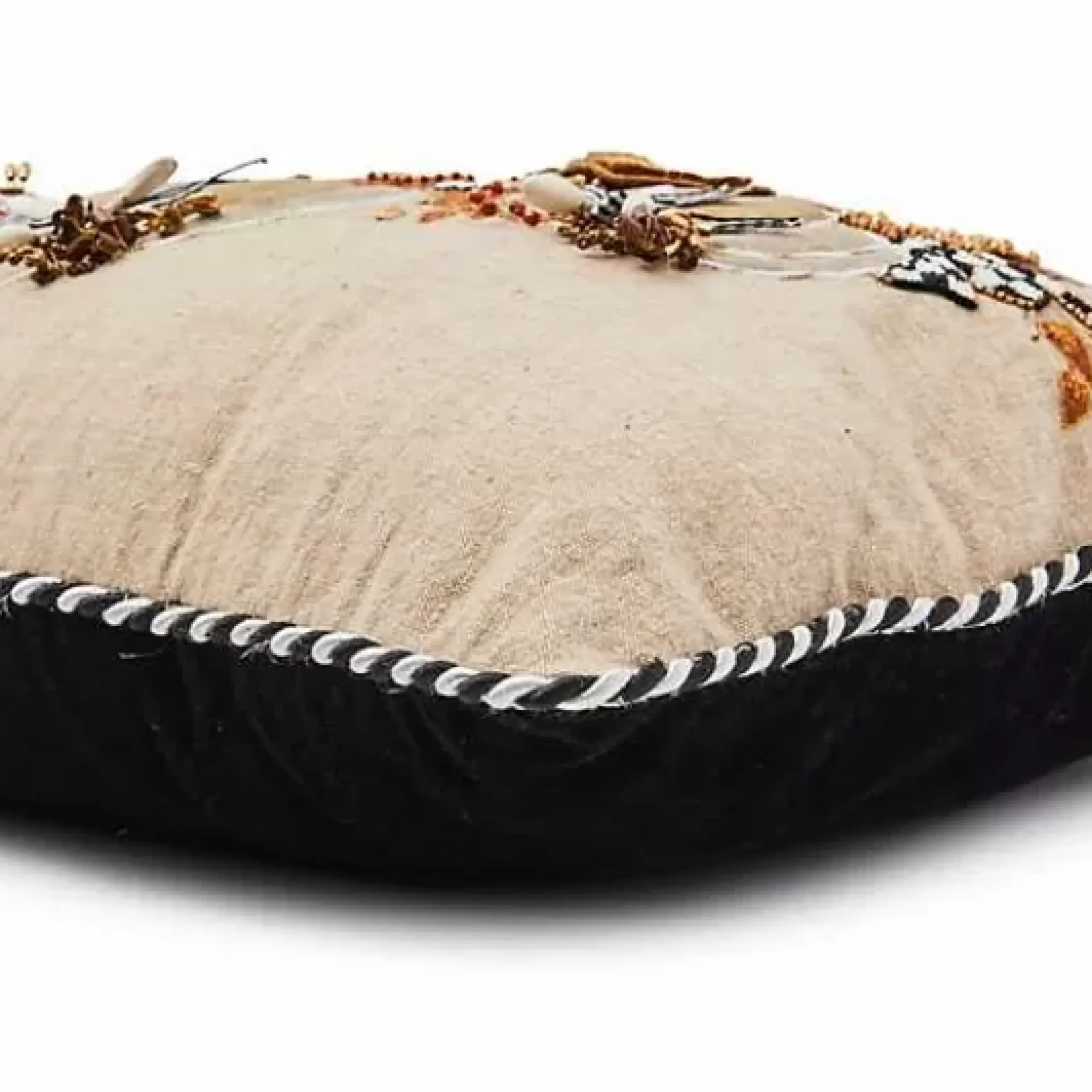MacKenzie-Childs Autumn Frost Beaded Pumpkin Lumbar Pillow< Pumpkins|The Fall Shop