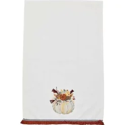 MacKenzie-Childs Autumn Frost Pumpkin Applique Dish Towel< Pumpkins|Fall Entertaining