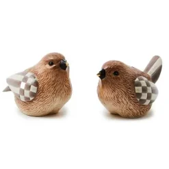 MacKenzie-Childs Autumnology Ceramic Bird Salt Pepper Set< Fall Entertaining|Table Accessories