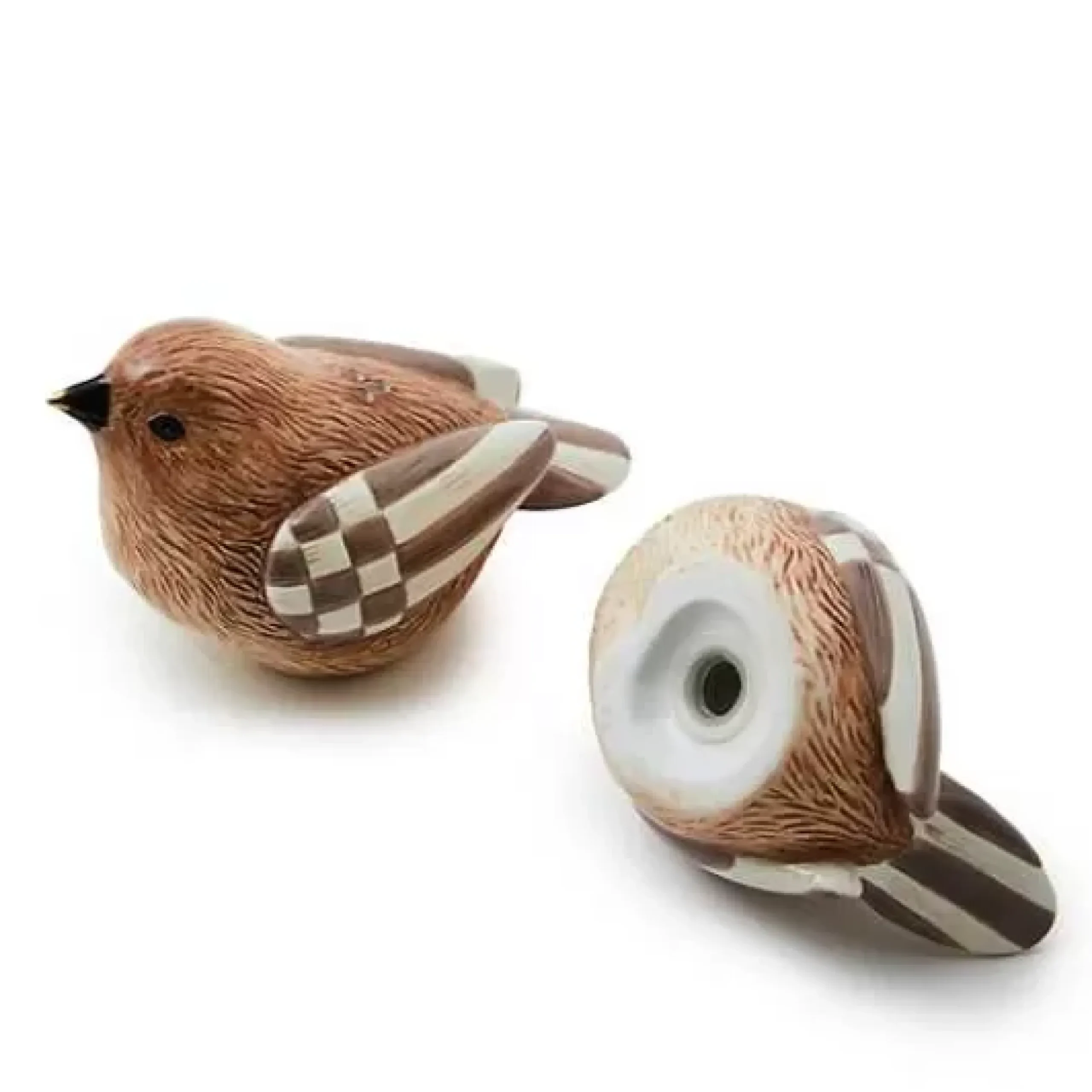 MacKenzie-Childs Autumnology Ceramic Bird Salt Pepper Set< Fall Entertaining|Table Accessories