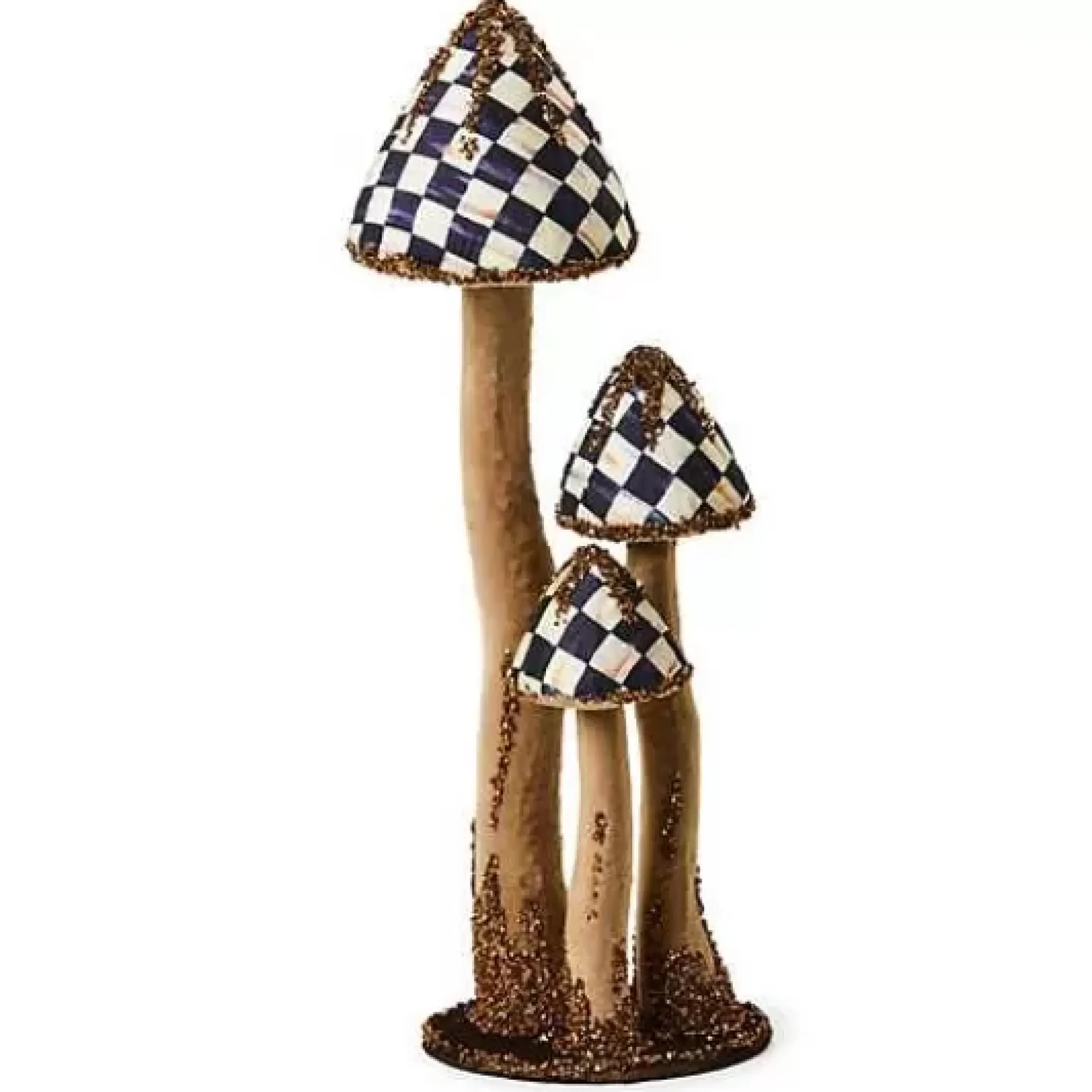 MacKenzie-Childs Autumnology Large Velvet Mushroom Trio< The Fall Shop|Room Accents