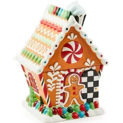 MacKenzie-Childs Bake Shop Gingerbread House Cookie Jar< Holiday|Kitchen Storage & Organization