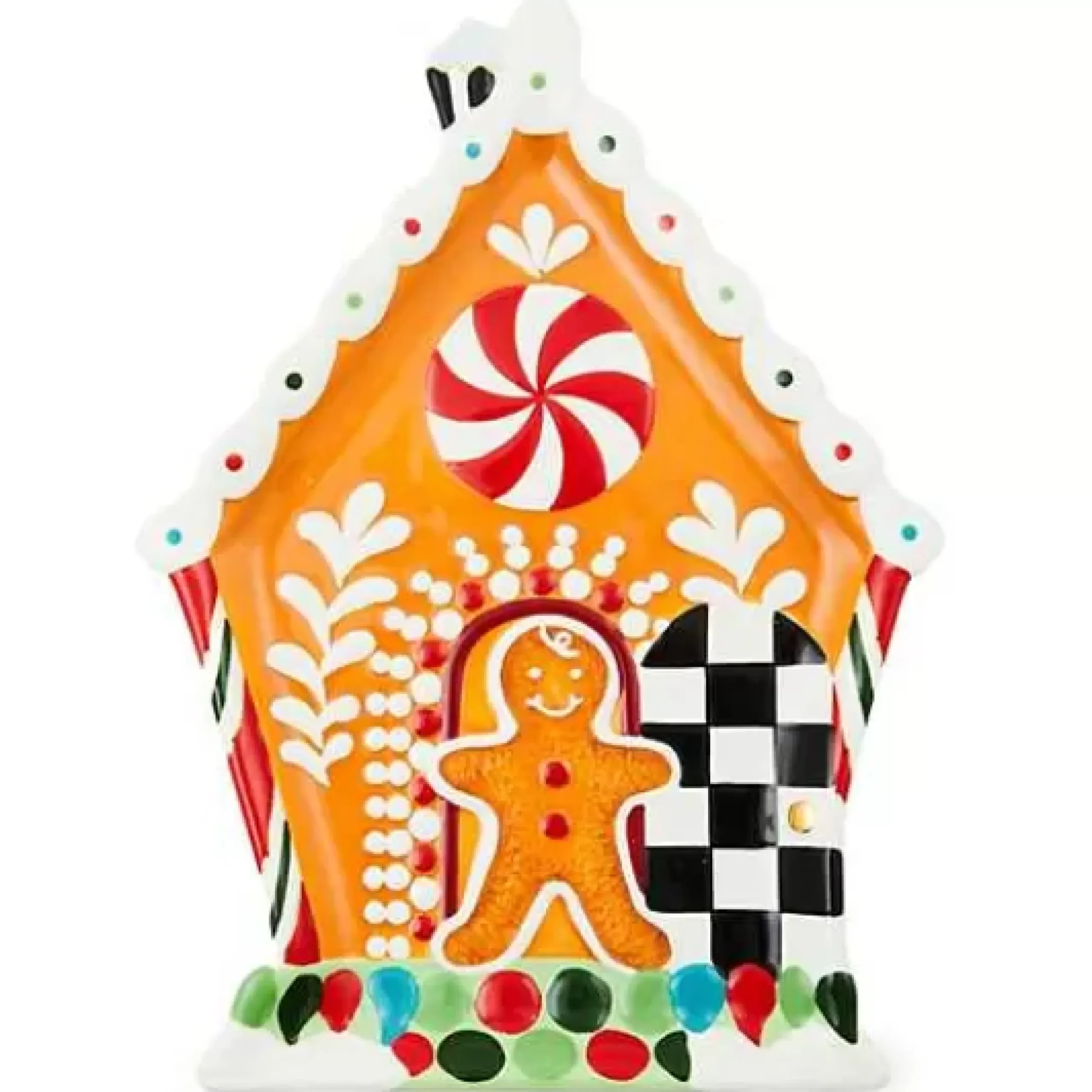 MacKenzie-Childs Bake Shop Gingerbread House Cookie Plate< Serveware