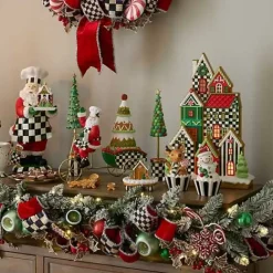 MacKenzie-Childs Bake Shop Gingerbread House Cloche< Holiday|Room Accents
