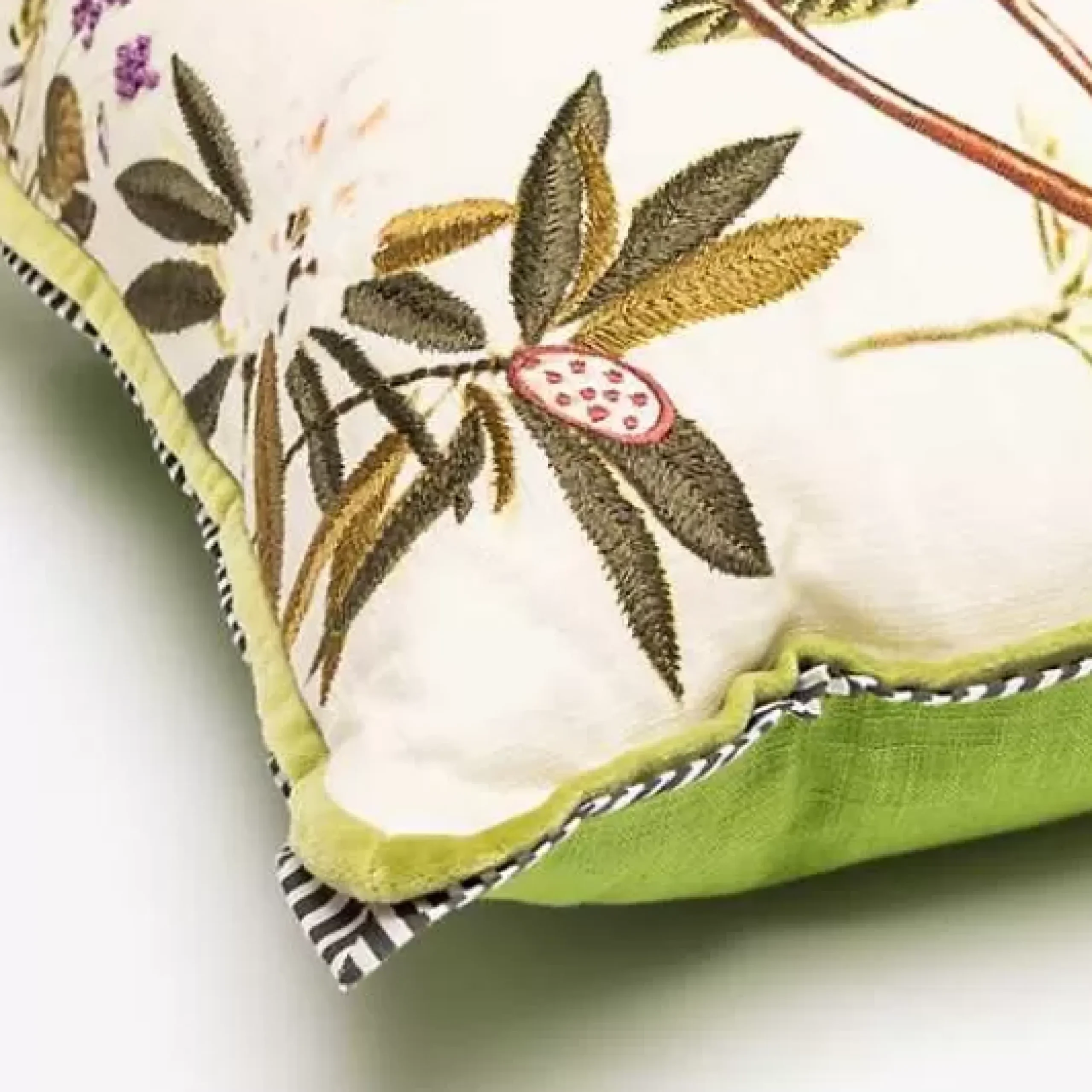 MacKenzie-Childs Bird Watchers Pillow< Spring|Pillows, Throws, & Cushions
