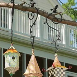 MacKenzie-Childs Birdhouse Hook< Outdoor|Finishing Touches