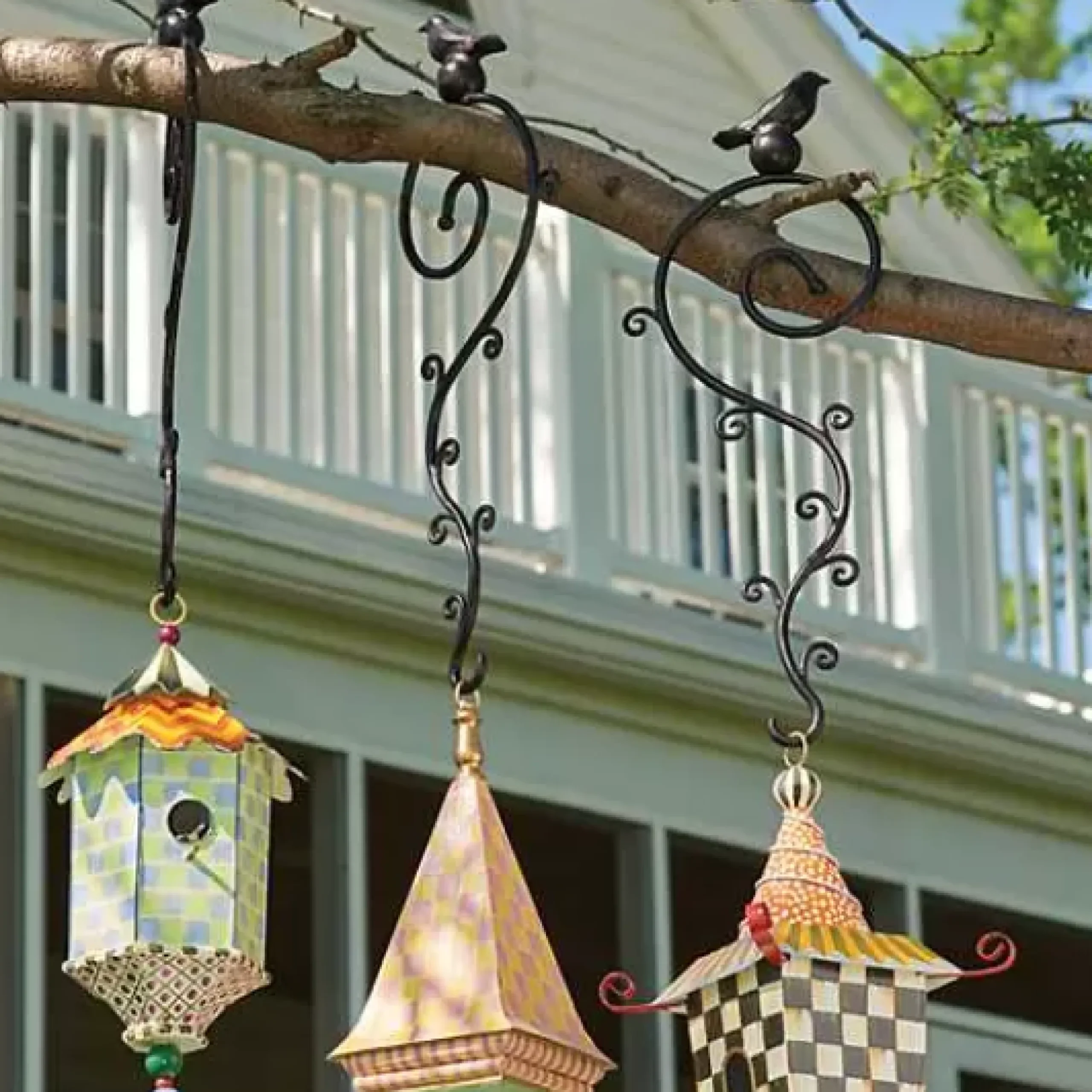 MacKenzie-Childs Birdhouse Hook< Outdoor|Finishing Touches