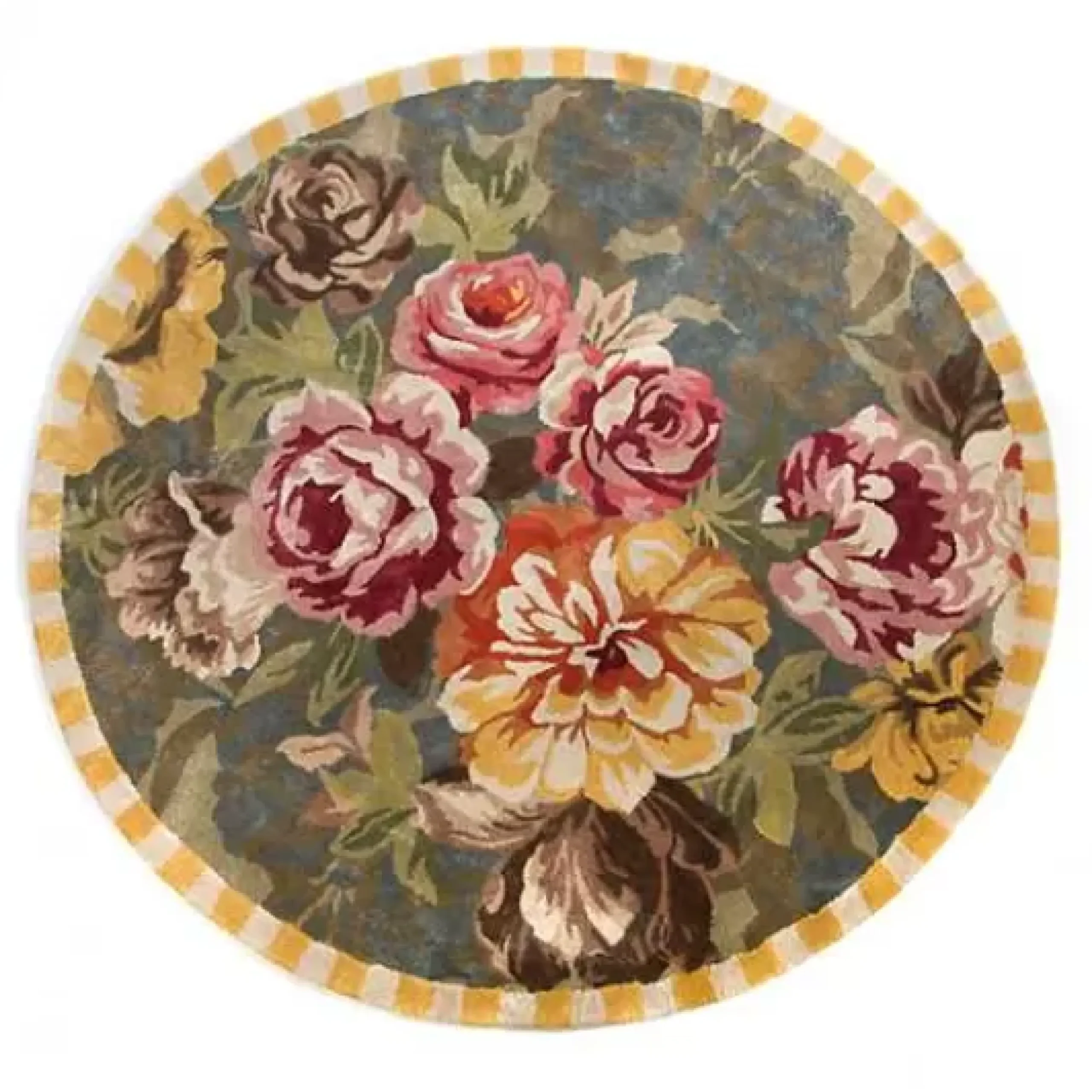 MacKenzie-Childs Bloomsbury Garden 6' Round Rug< Rugs