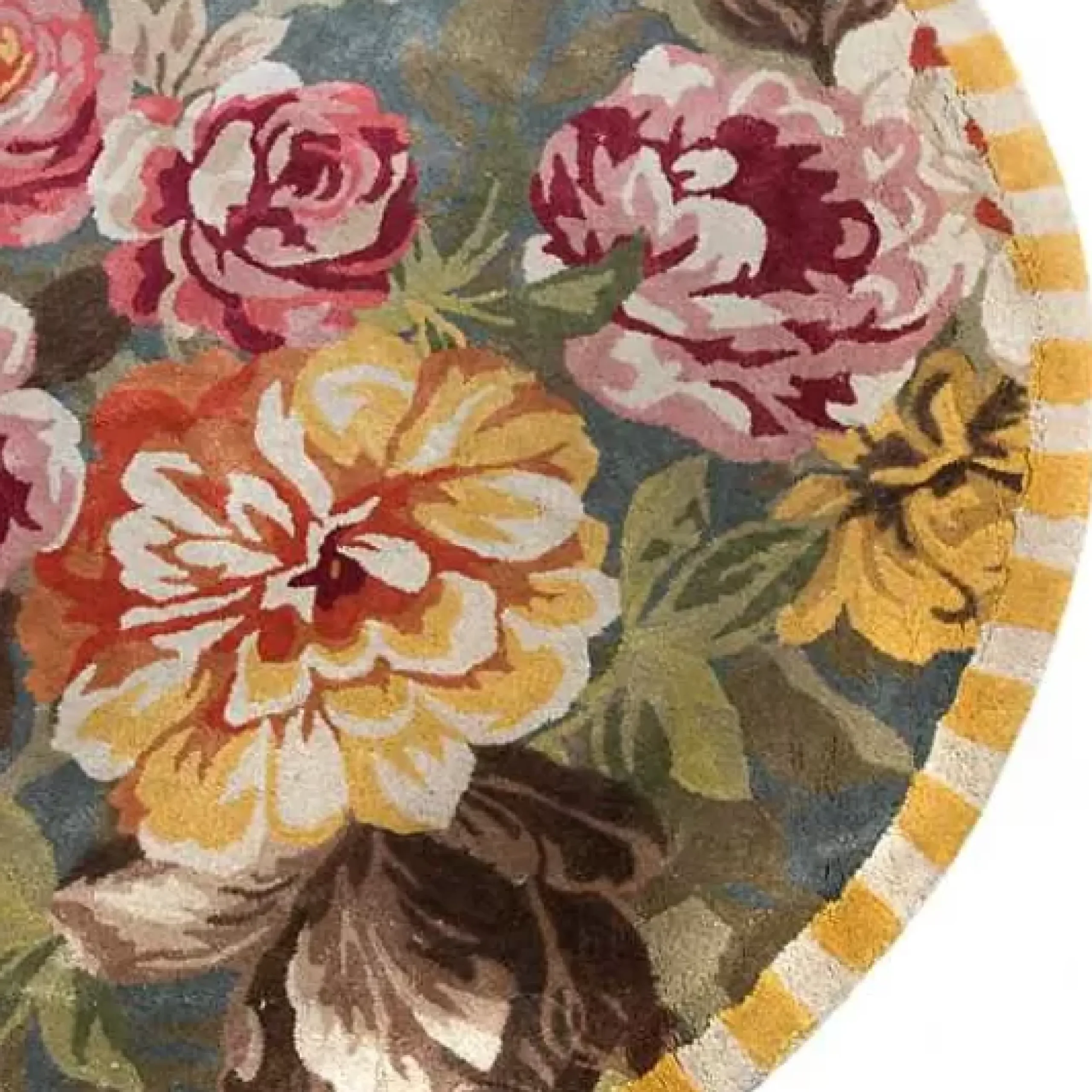 MacKenzie-Childs Bloomsbury Garden 6' Round Rug< Rugs