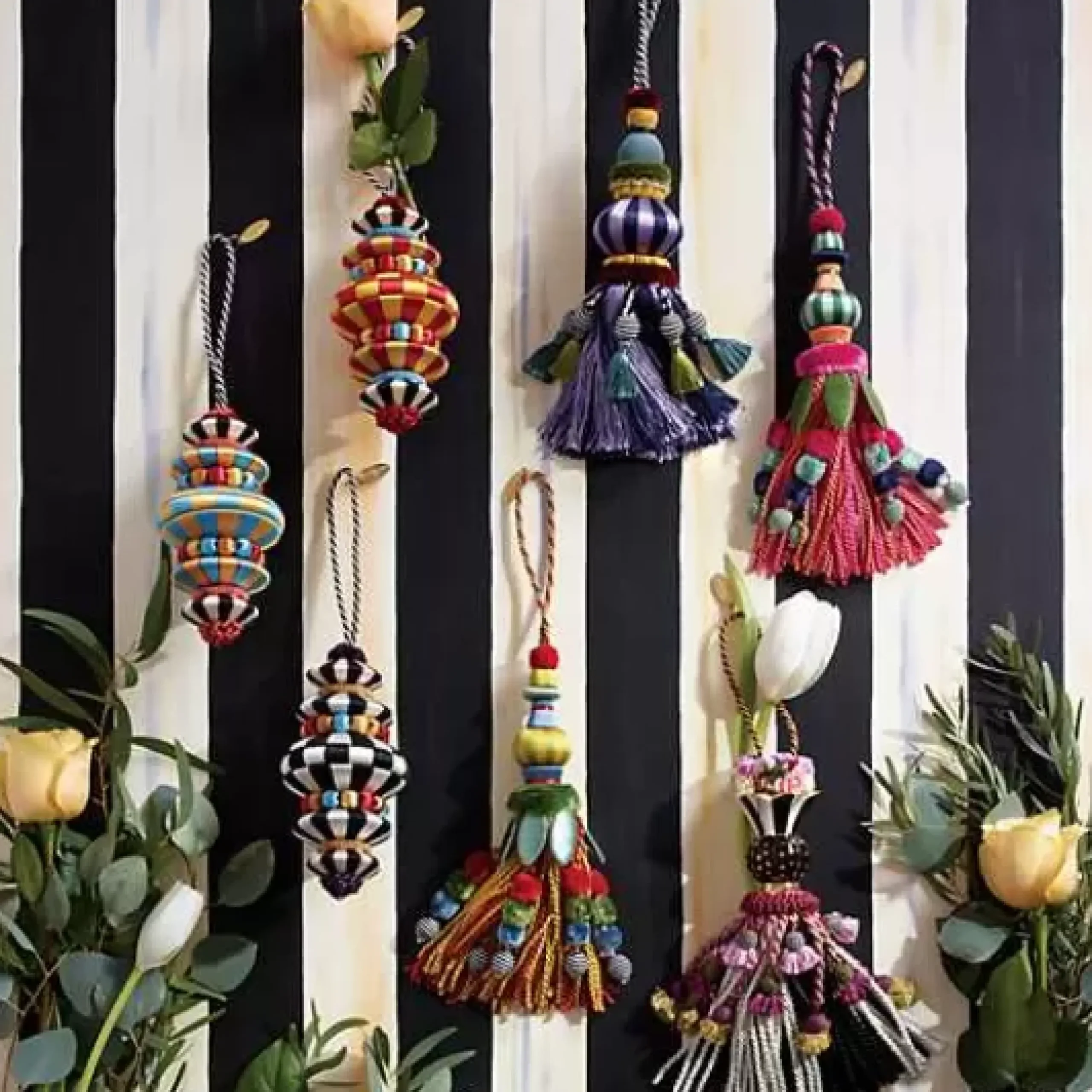MacKenzie-Childs Botanica Ceramic Tassel< Finishing Touches|Room Accents