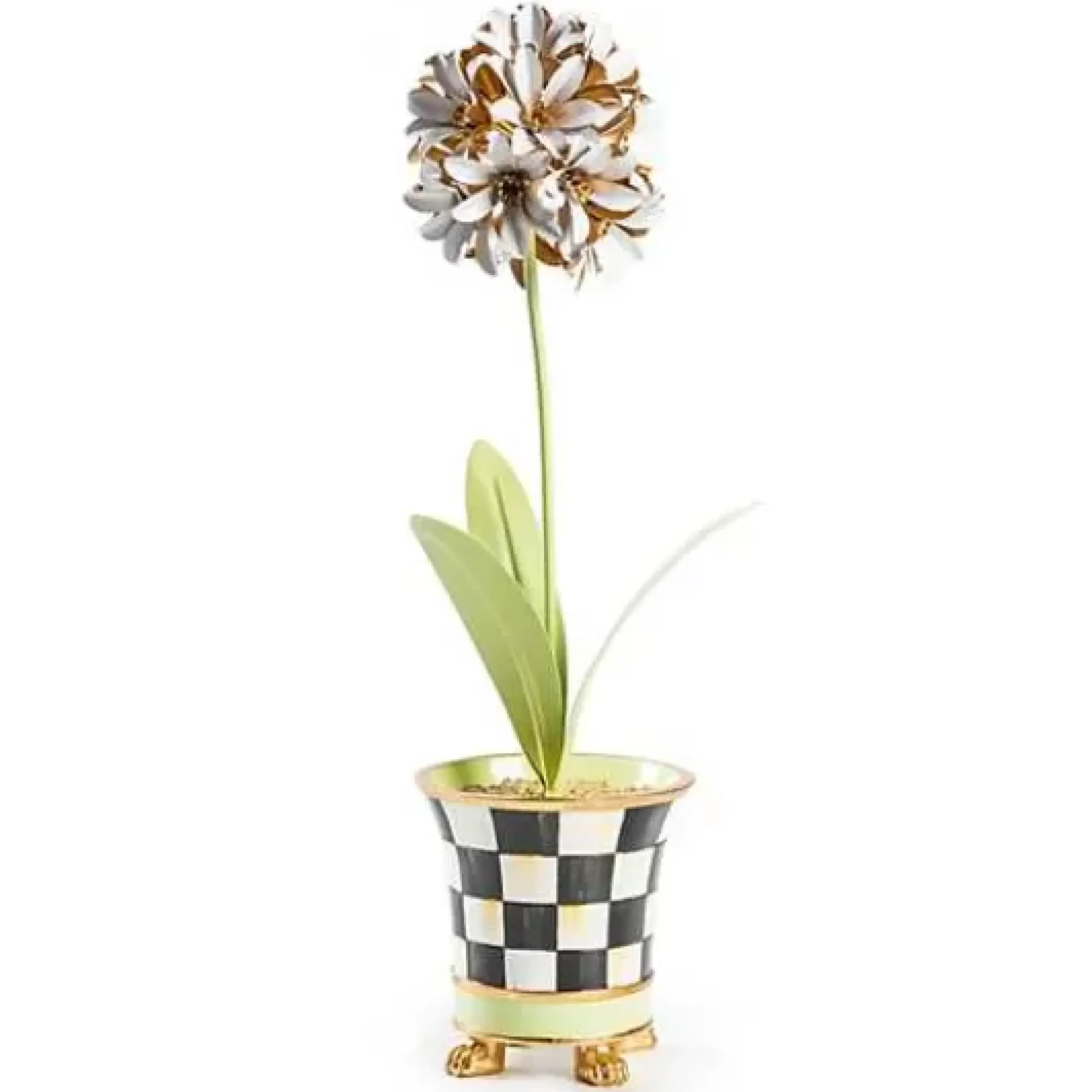 MacKenzie-Childs Botany Potted Allium Flower< Spring|Greenery & Florals