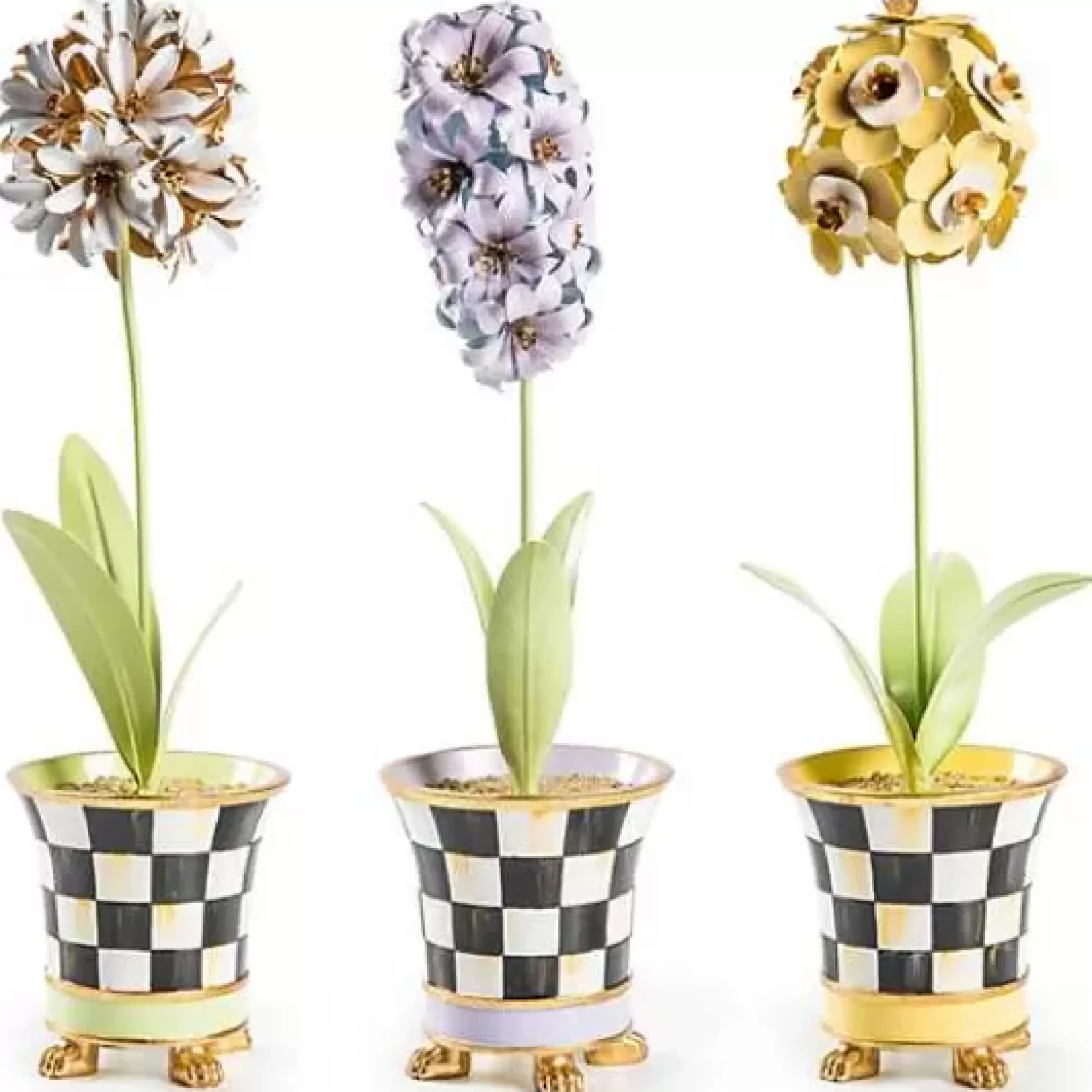 MacKenzie-Childs Botany Potted Allium Flower< Spring|Greenery & Florals