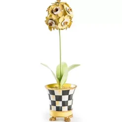 MacKenzie-Childs Botany Potted Primrose Flower< Spring|Greenery & Florals