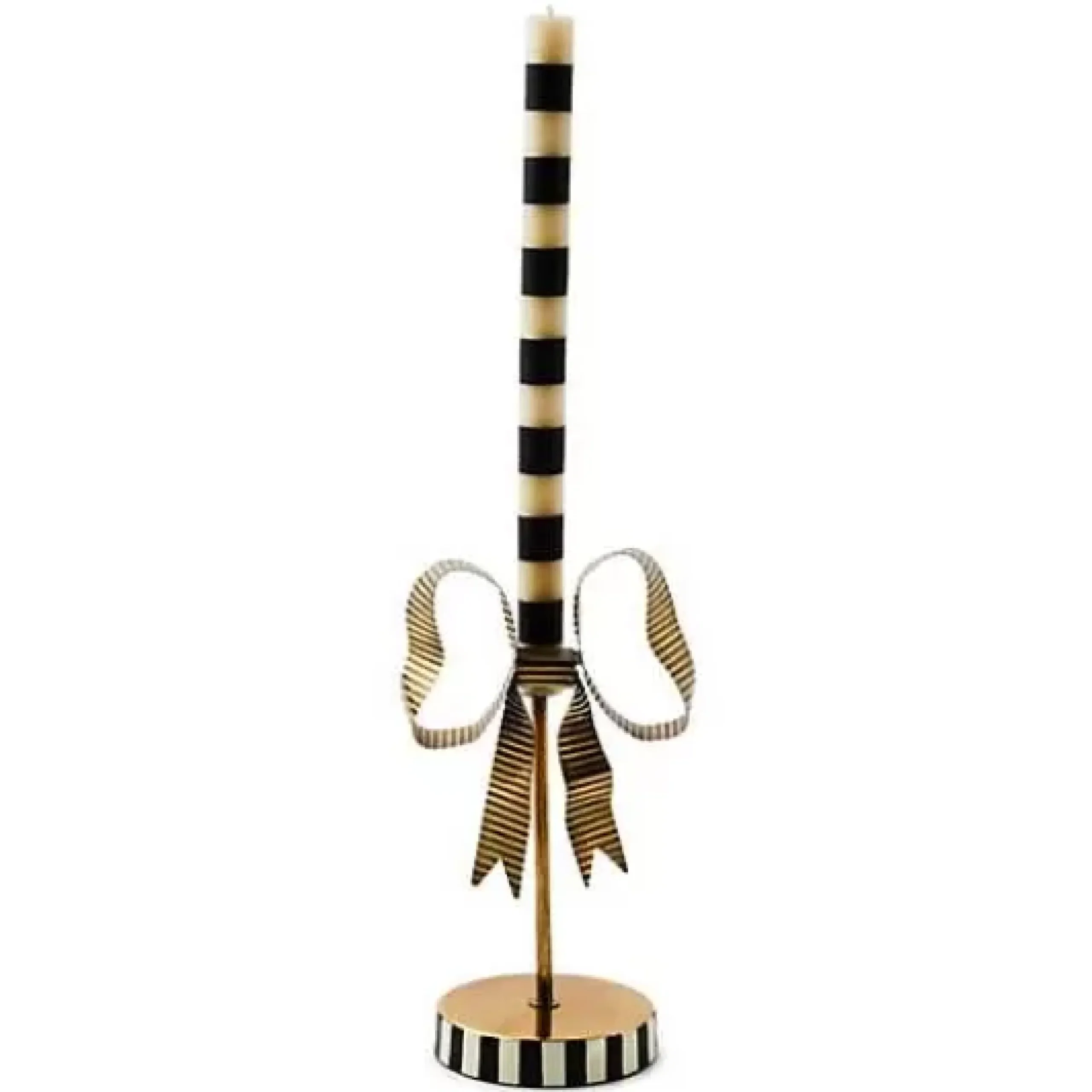 MacKenzie-Childs Bow Short Metal Candle Holder< Candles & Fragrances|Room Accents