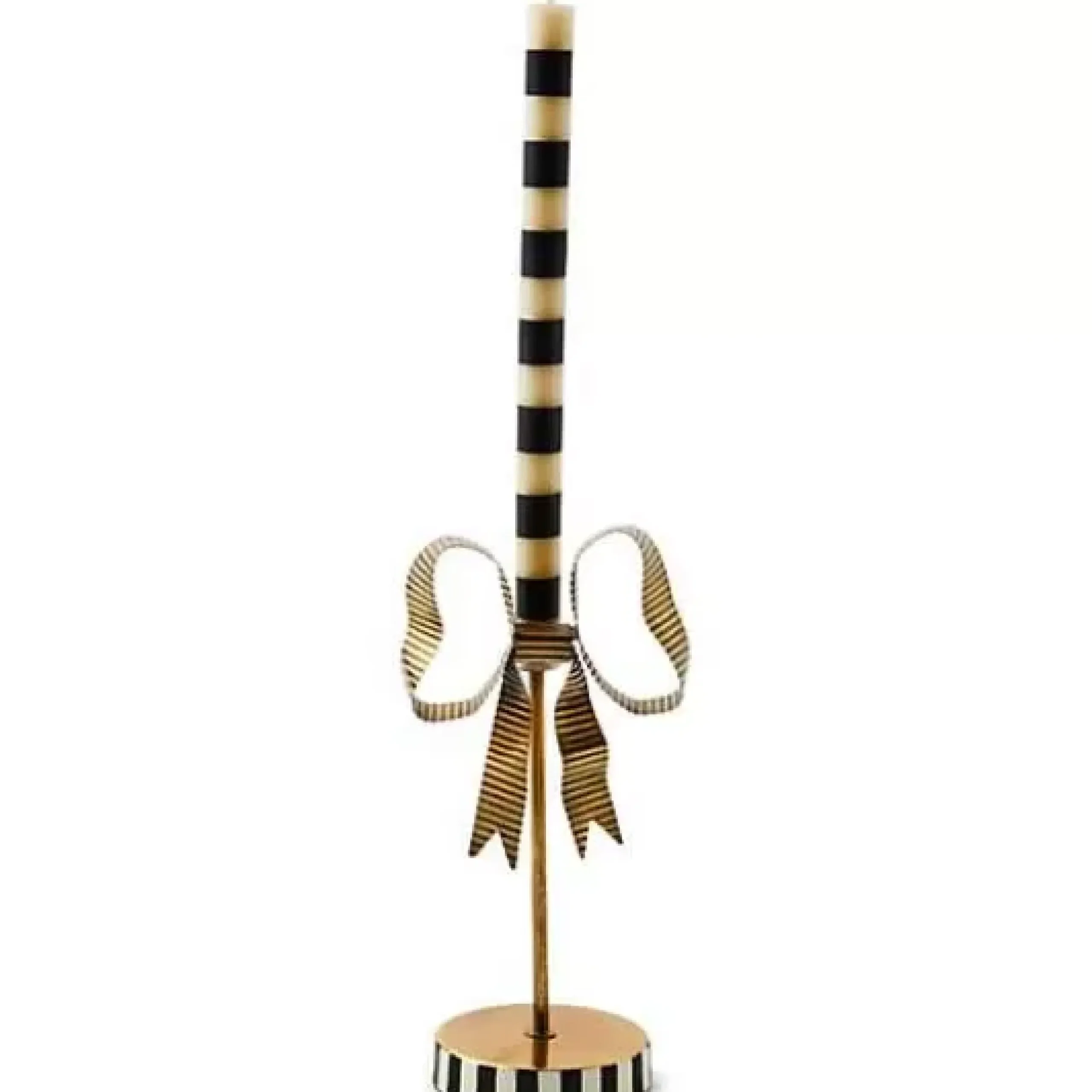 MacKenzie-Childs Bow Tall Metal Candle Holder< Candles & Fragrances|Room Accents