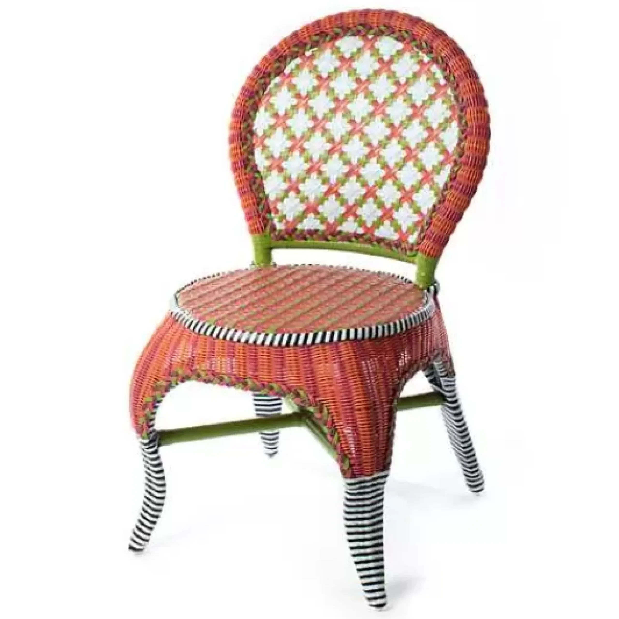 MacKenzie-Childs Breezy Poppy Outdoor Cafe Chair< Outdoor|Spring