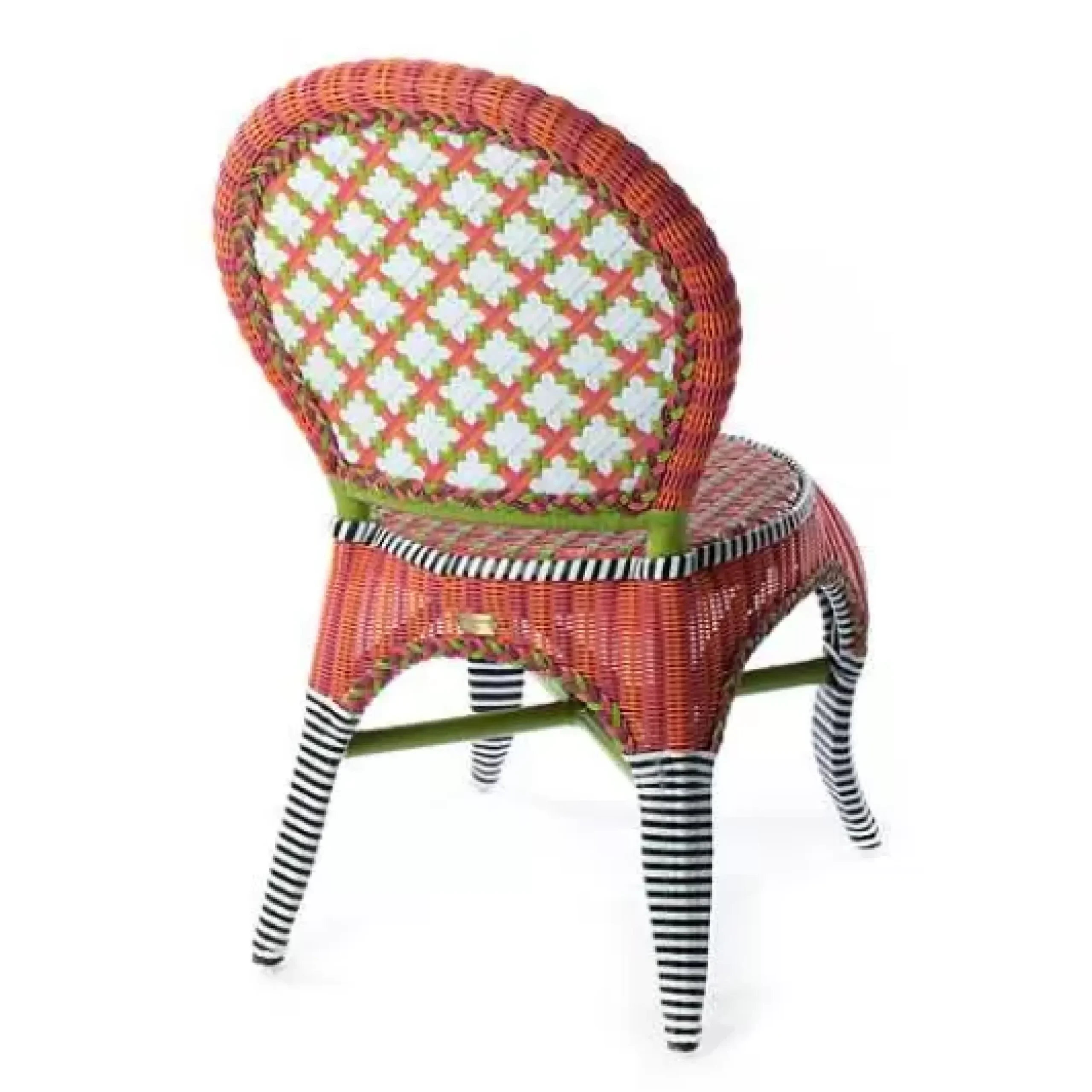 MacKenzie-Childs Breezy Poppy Outdoor Cafe Chair< Outdoor|Spring