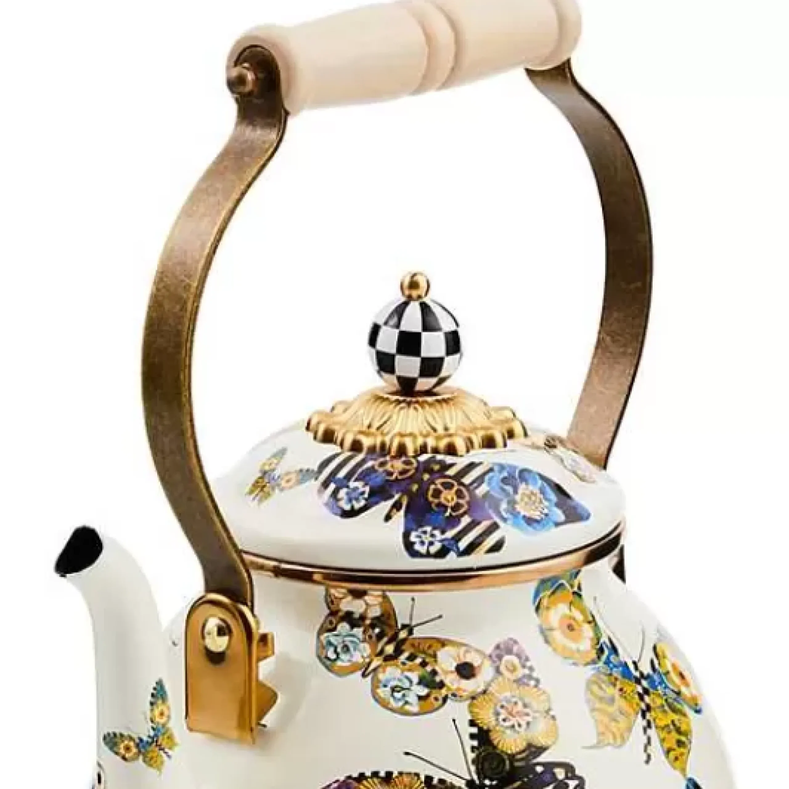 MacKenzie-Childs Butterfly 2 Quart Tea Kettle< Fall Entertaining|Tea Kettles