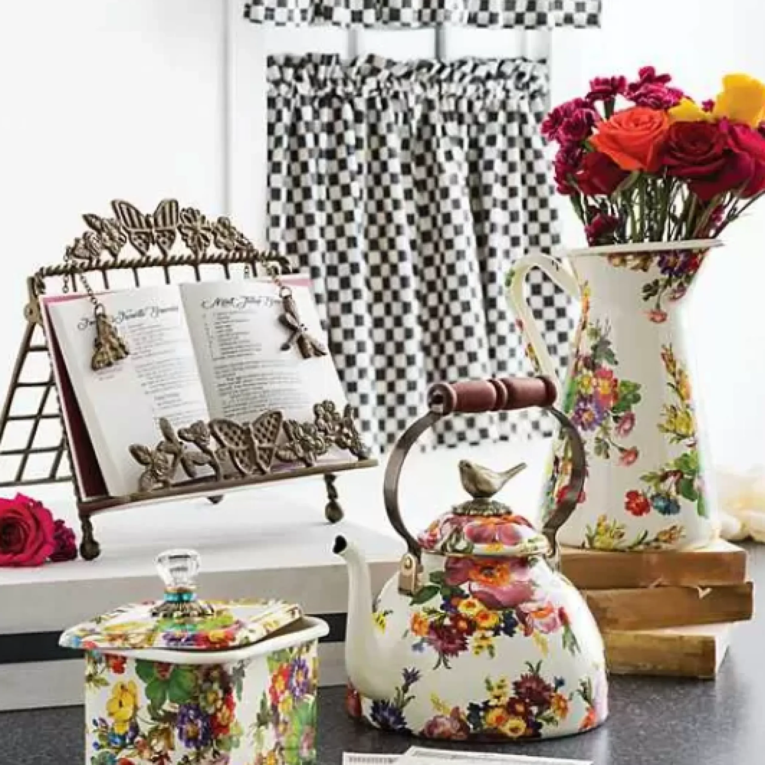 MacKenzie-Childs Butterfly Cookbook Stand< Kitchen Storage & Organization