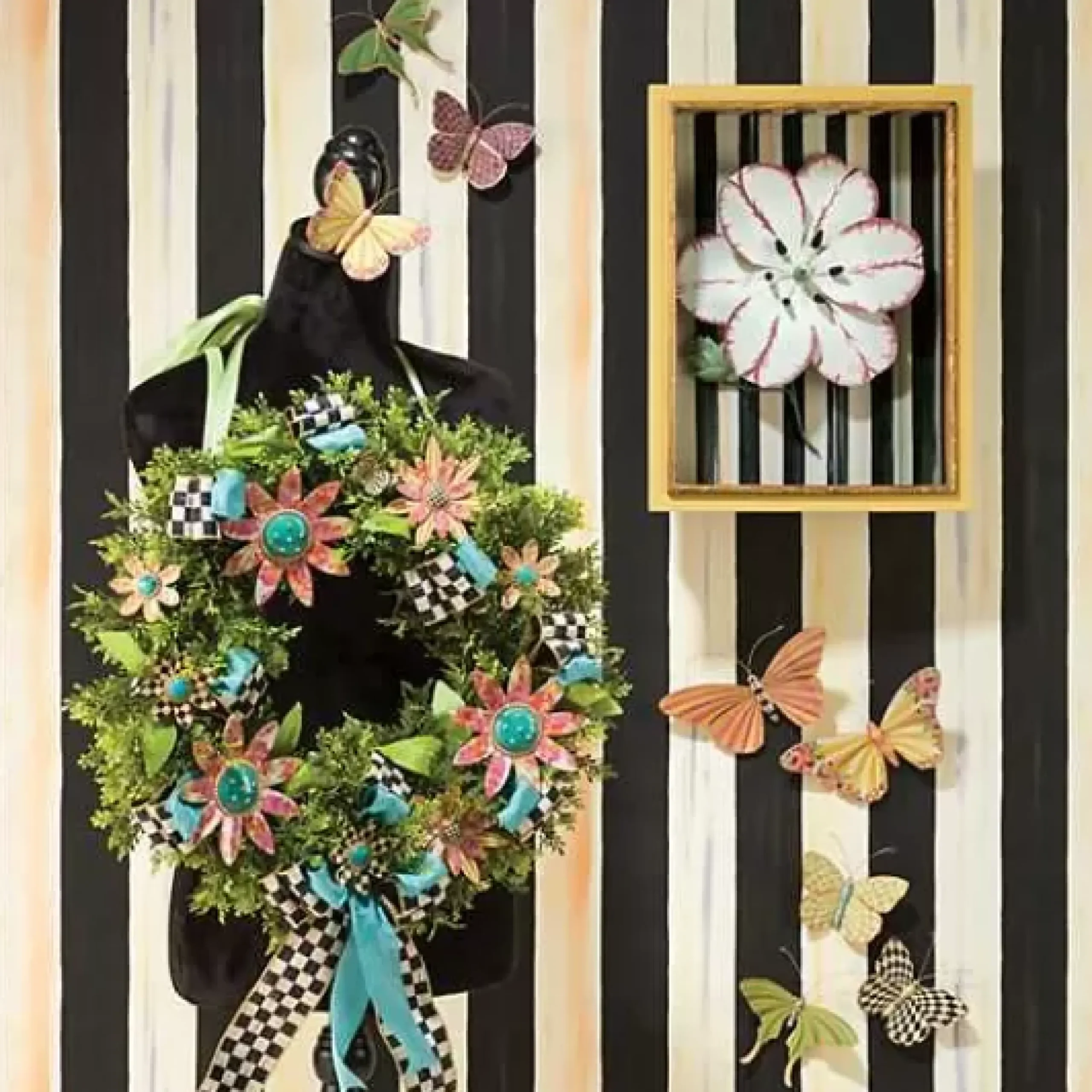 MacKenzie-Childs Butterfly Duo Wall Decor - Garden< Room Accents