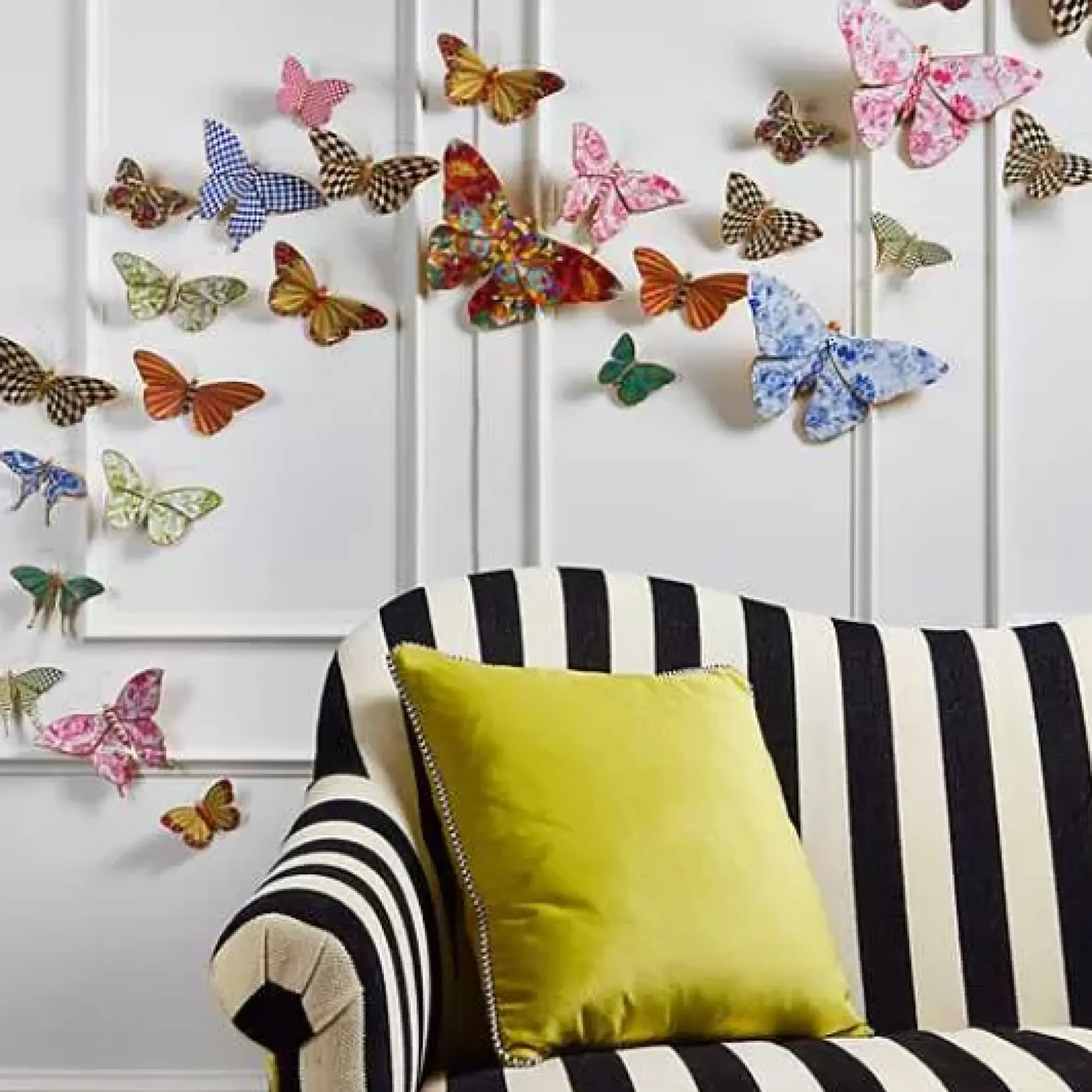 MacKenzie-Childs Butterfly Duo Wall Decor - Green< Spring|Room Accents