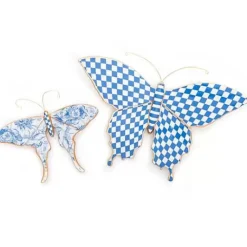 MacKenzie-Childs Butterfly Duo Wall Decor - Blue< Spring|Room Accents