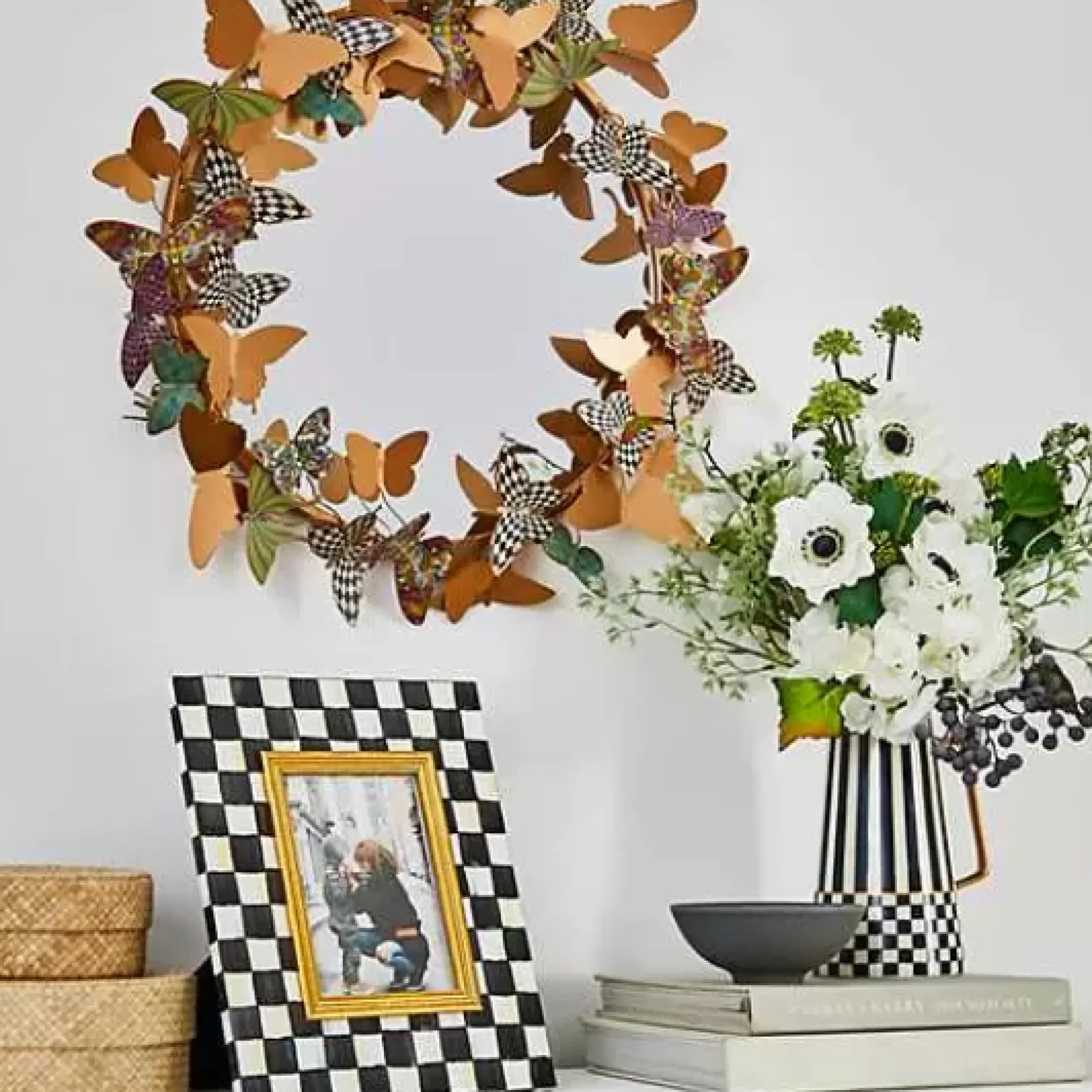 MacKenzie-Childs Butterfly Garden Mirror< Spring|Room Accents