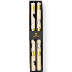 MacKenzie-Childs Butterfly Silver  Gold Dinner Candles, Set of 2< Spring|Candles & Fragrances