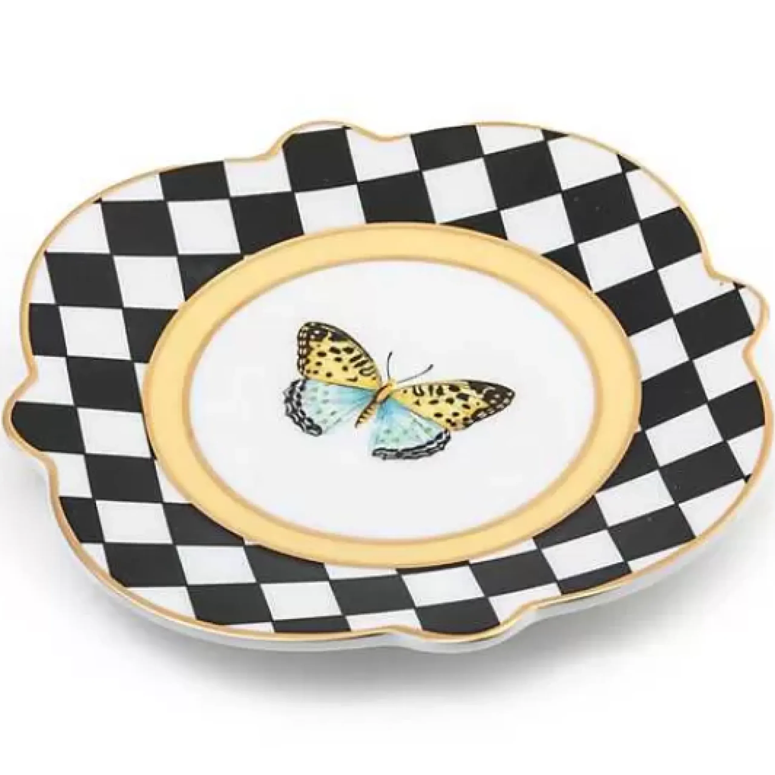 MacKenzie-Childs Butterfly Toile Bread and Butter Plate< Spring|Dinnerware & Flatware