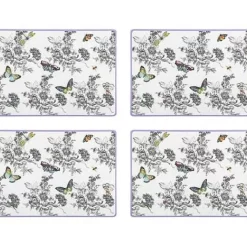 MacKenzie-Childs Butterfly Toile Cork Back Placemats, Set of 4< Spring|Table Accessories