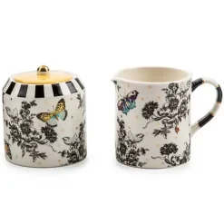MacKenzie-Childs Butterfly Toile Creamer Sugar Set< Spring|The Coffee Shop