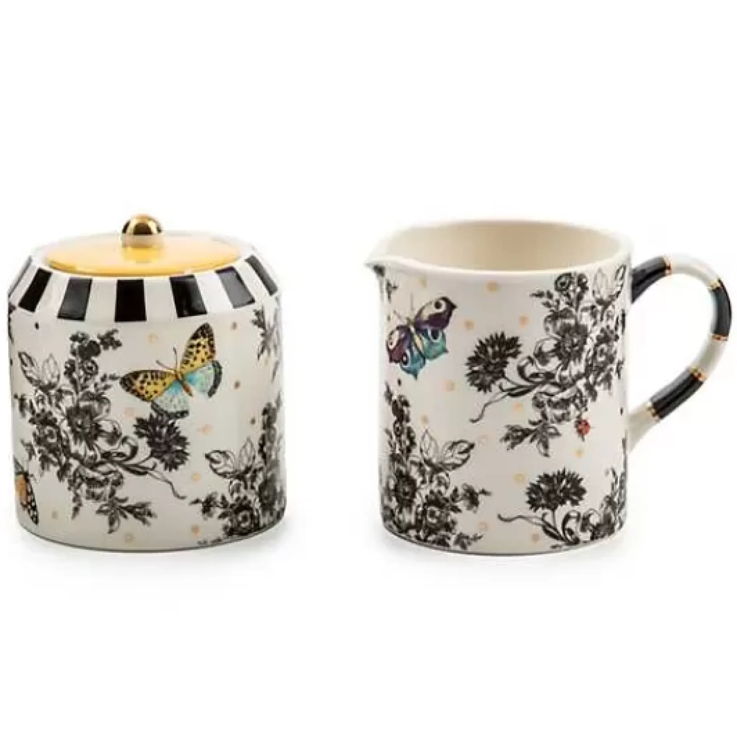 MacKenzie-Childs Butterfly Toile Creamer Sugar Set< Spring|The Coffee Shop