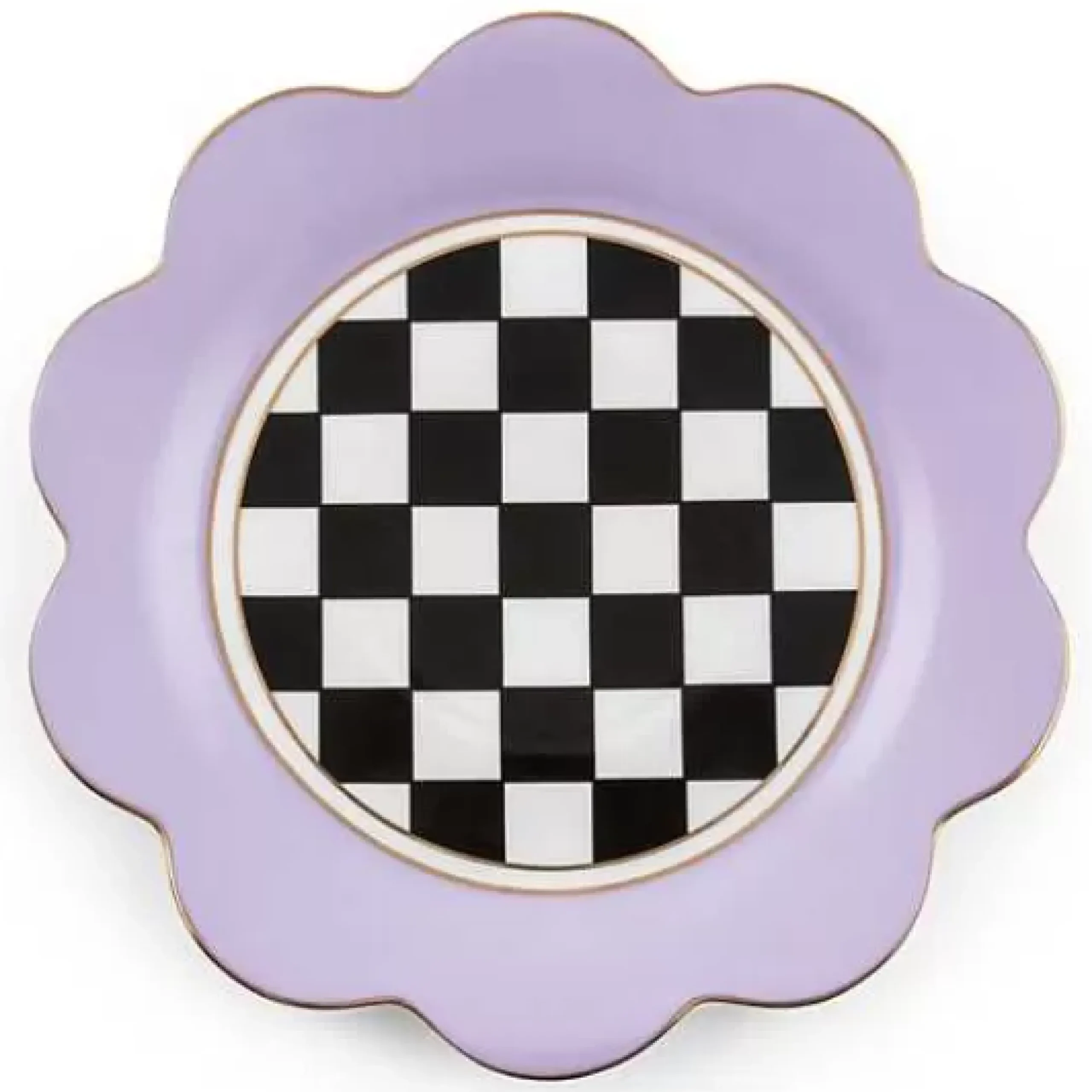 MacKenzie-Childs Butterfly Toile Lavender Dinner Plate< Spring|Dinnerware & Flatware