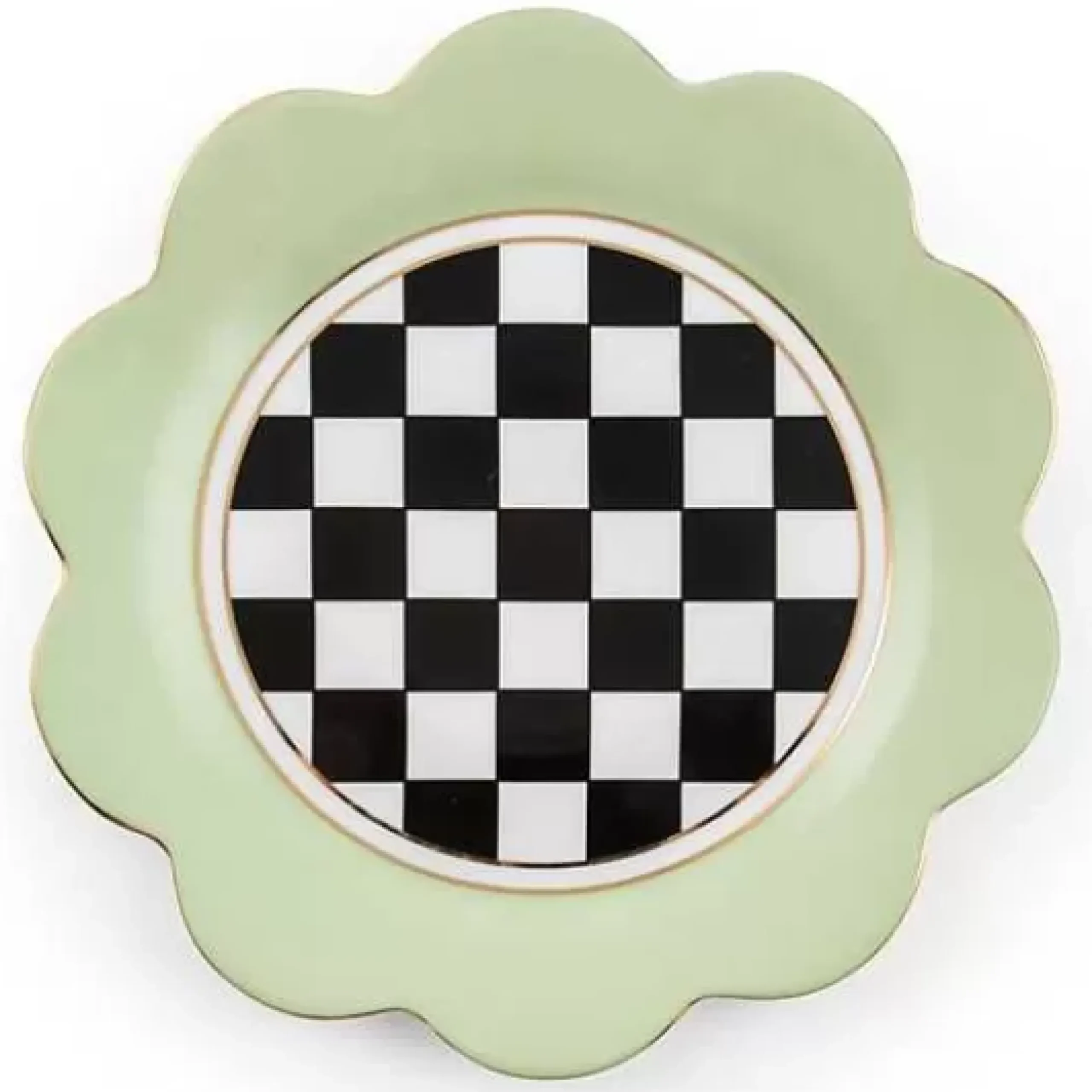 MacKenzie-Childs Butterfly Toile Pistachio Dinner Plate< Spring|Dinnerware & Flatware