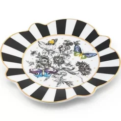 MacKenzie-Childs Butterfly Toile Salad Plate< Spring|Dinnerware & Flatware