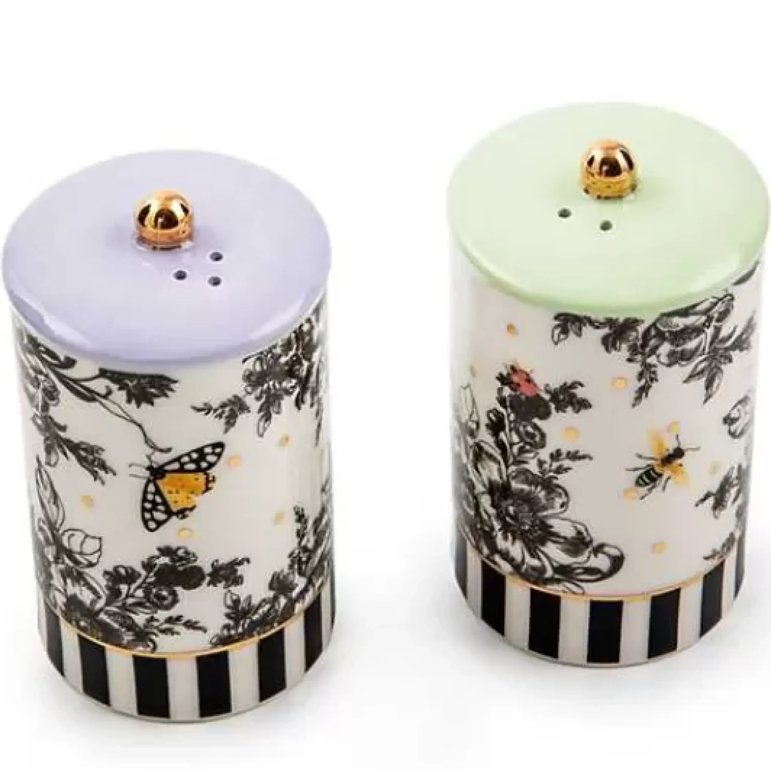 MacKenzie-Childs Butterfly Toile Salt Pepper Set< Spring|Serveware