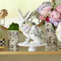 MacKenzie-Childs Butterfly Toile Tall Rabbit< Easter|Spring