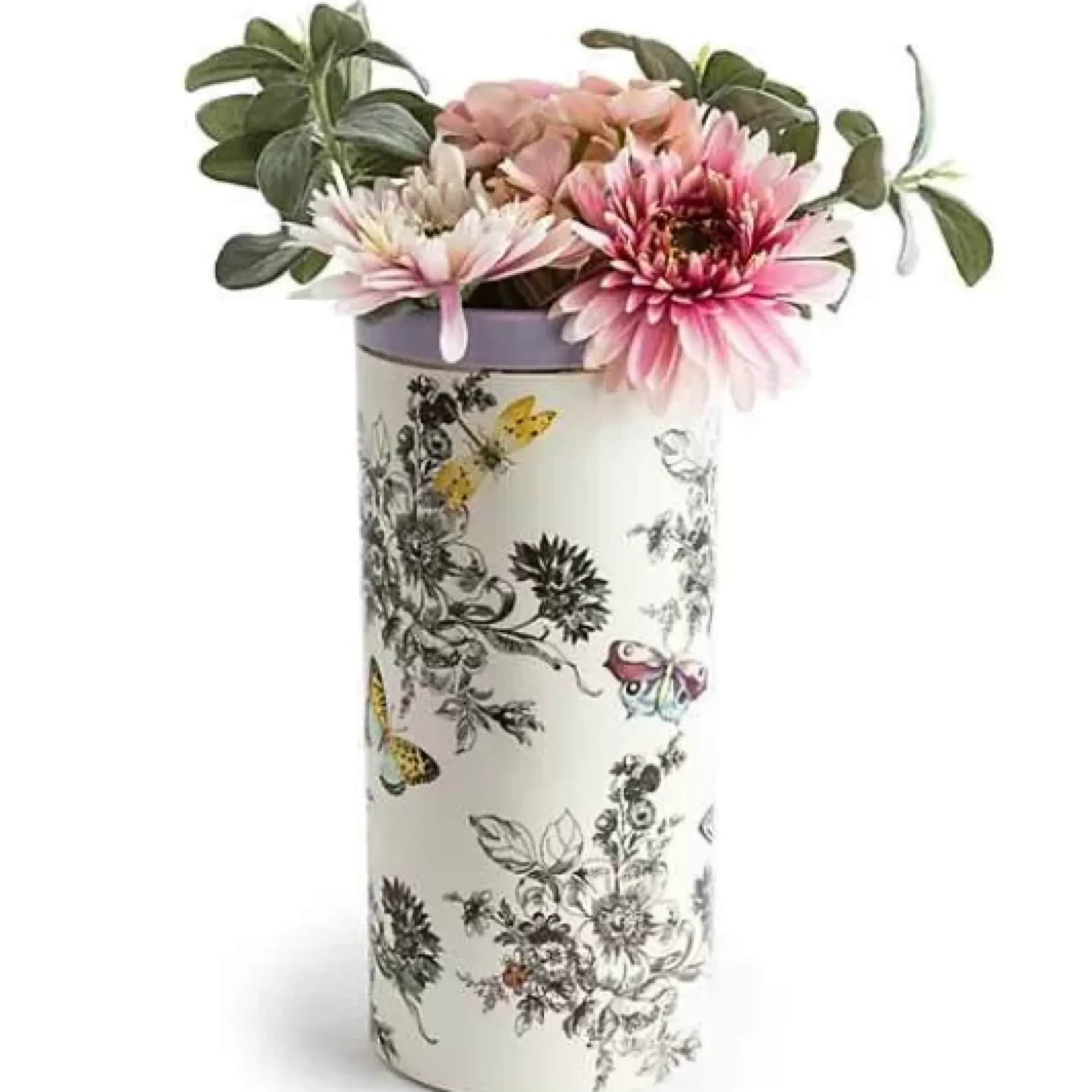 MacKenzie-Childs Butterfly Toile Tall Vase< Spring|Room Accents