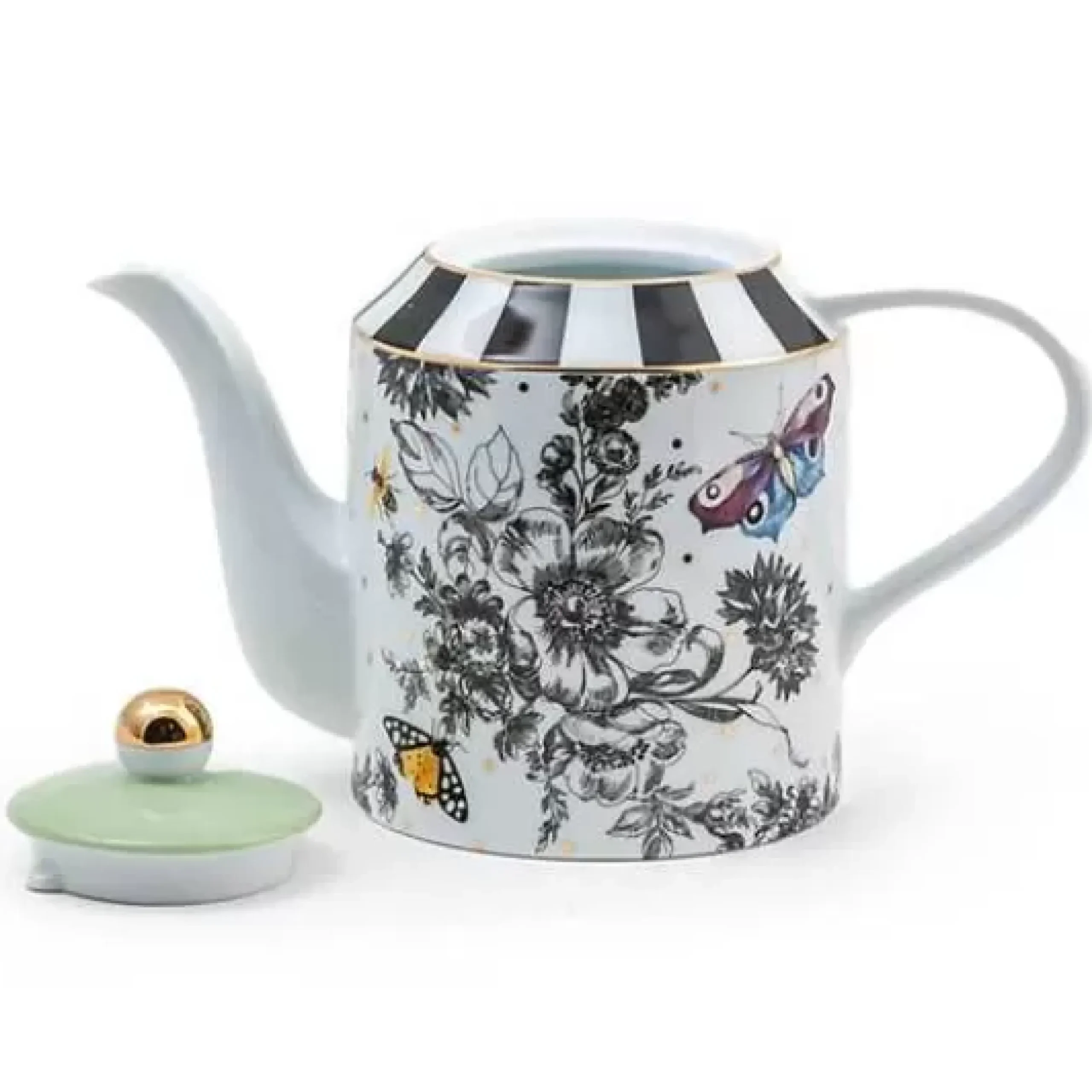 MacKenzie-Childs Butterfly Toile Teapot< Spring|Serveware