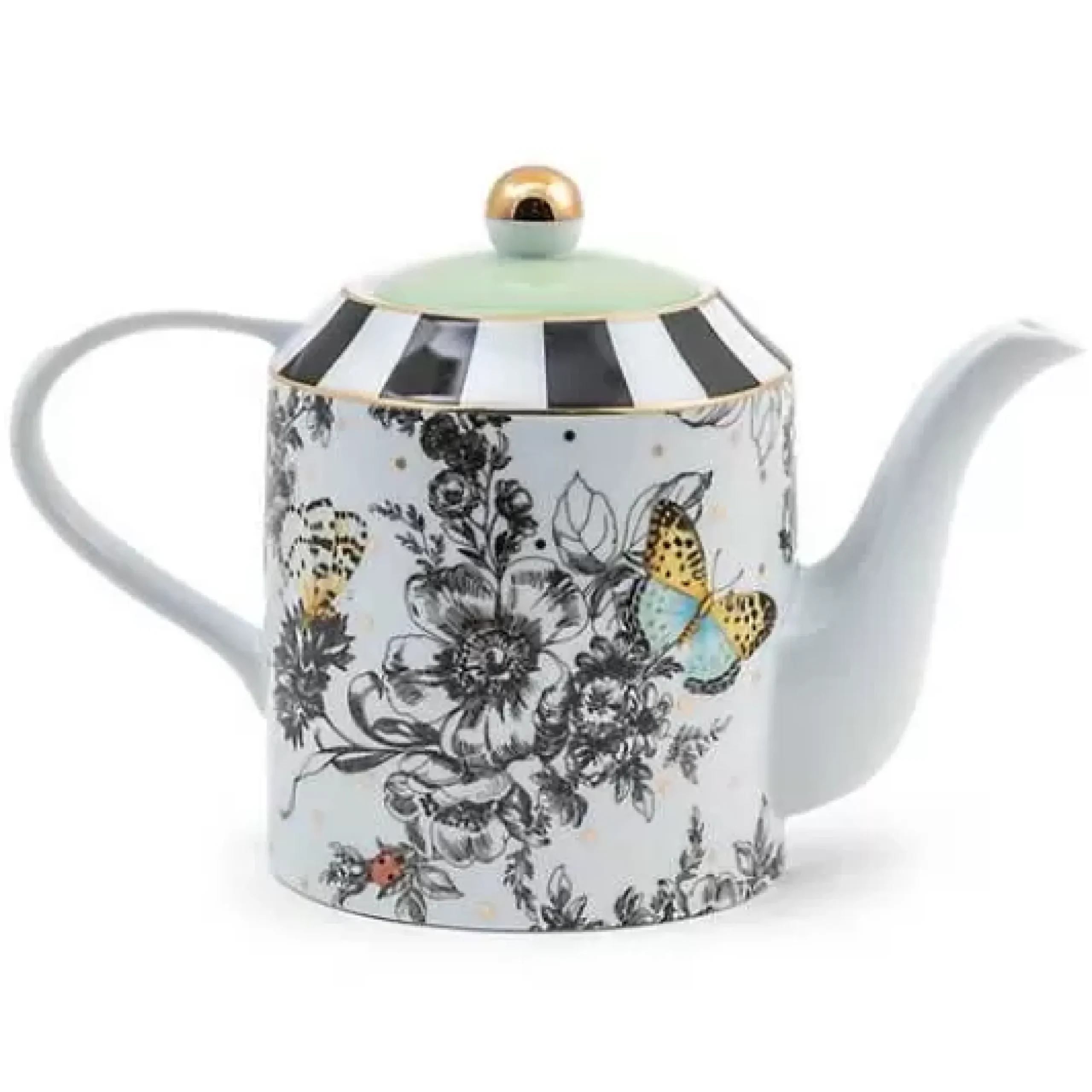 MacKenzie-Childs Butterfly Toile Teapot< Spring|Serveware