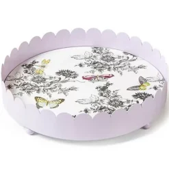 MacKenzie-Childs Butterfly Toile Tray< Spring|Bar Entertaining