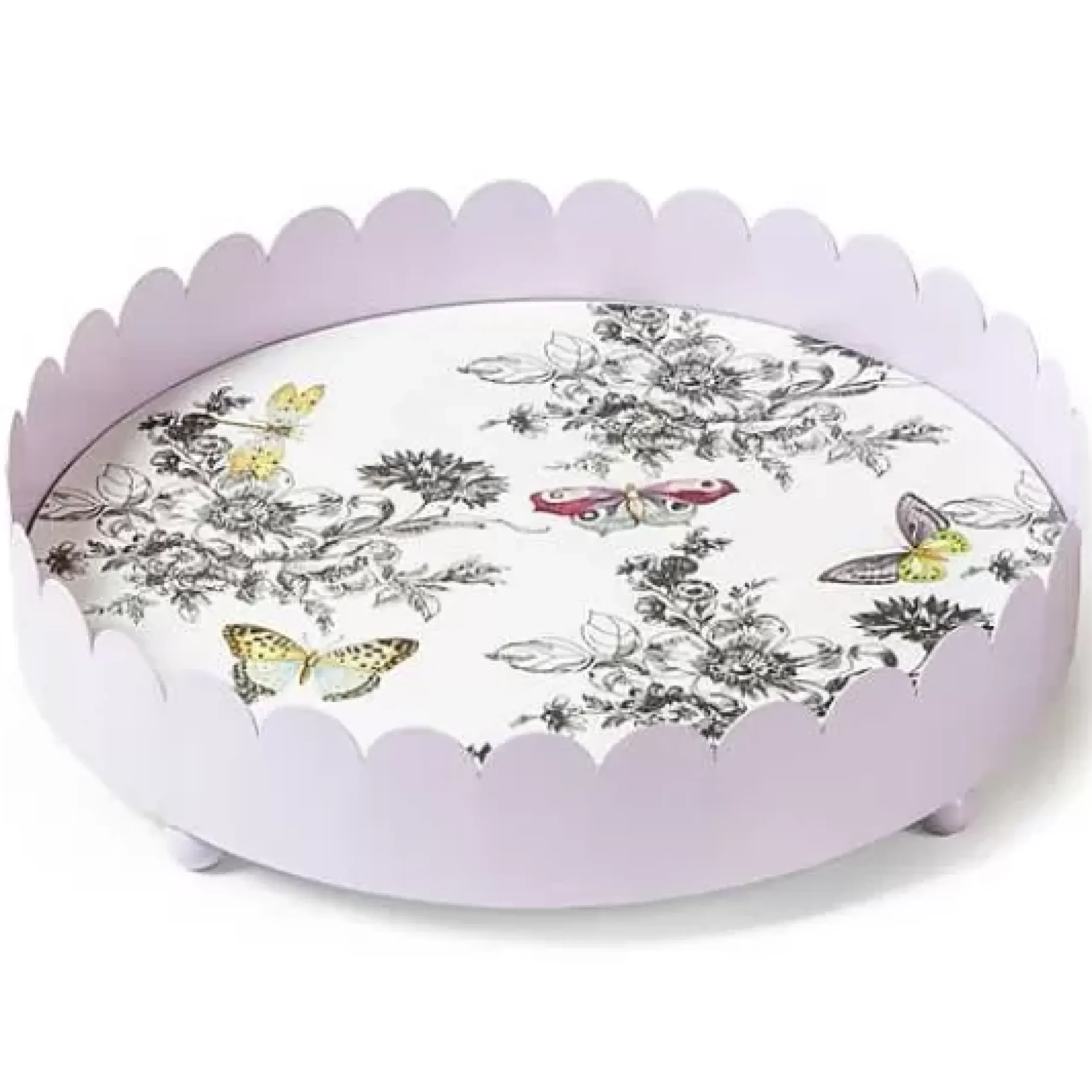 MacKenzie-Childs Butterfly Toile Tray< Spring|Bar Entertaining