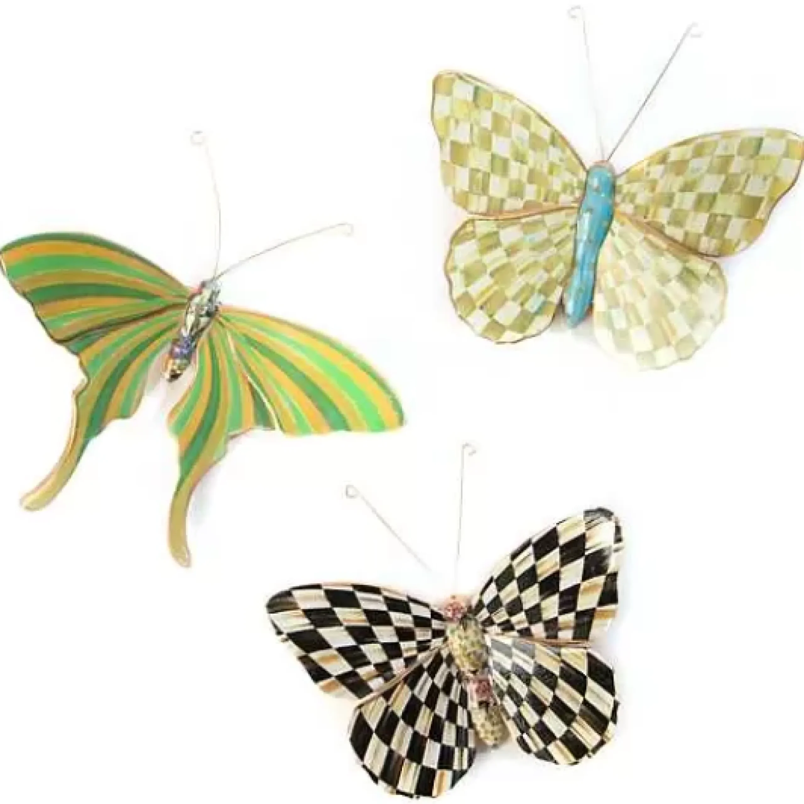 MacKenzie-Childs Butterfly Trio Wall Decor - Meadow< Room Accents