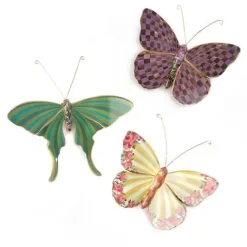 MacKenzie-Childs Butterfly Trio Wall Decor - Field< Room Accents