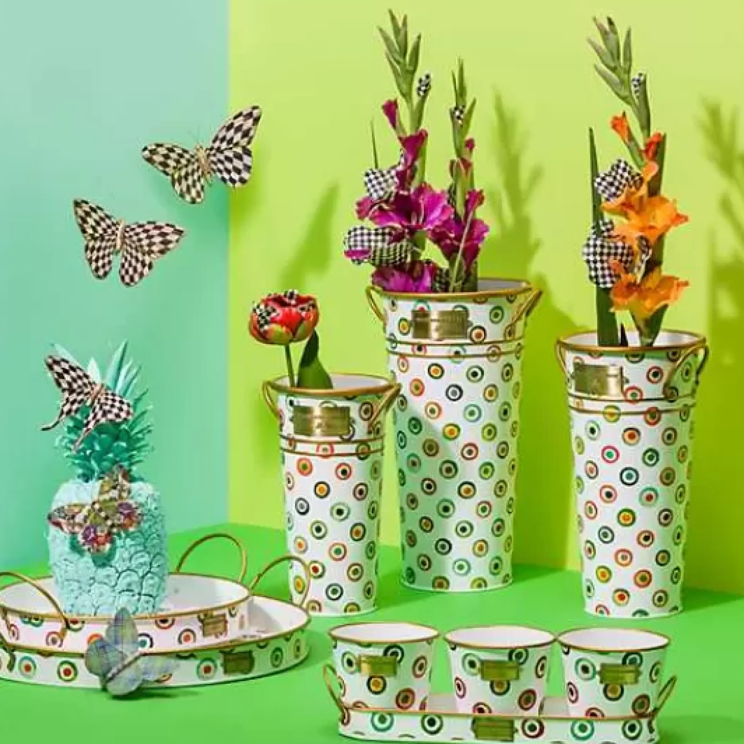 MacKenzie-Childs Butterfly Trio Wall Decor - Pond< Room Accents