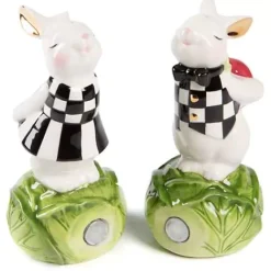 MacKenzie-Childs Cabbage Garden Salt Pepper Set< Spring|Table Accessories